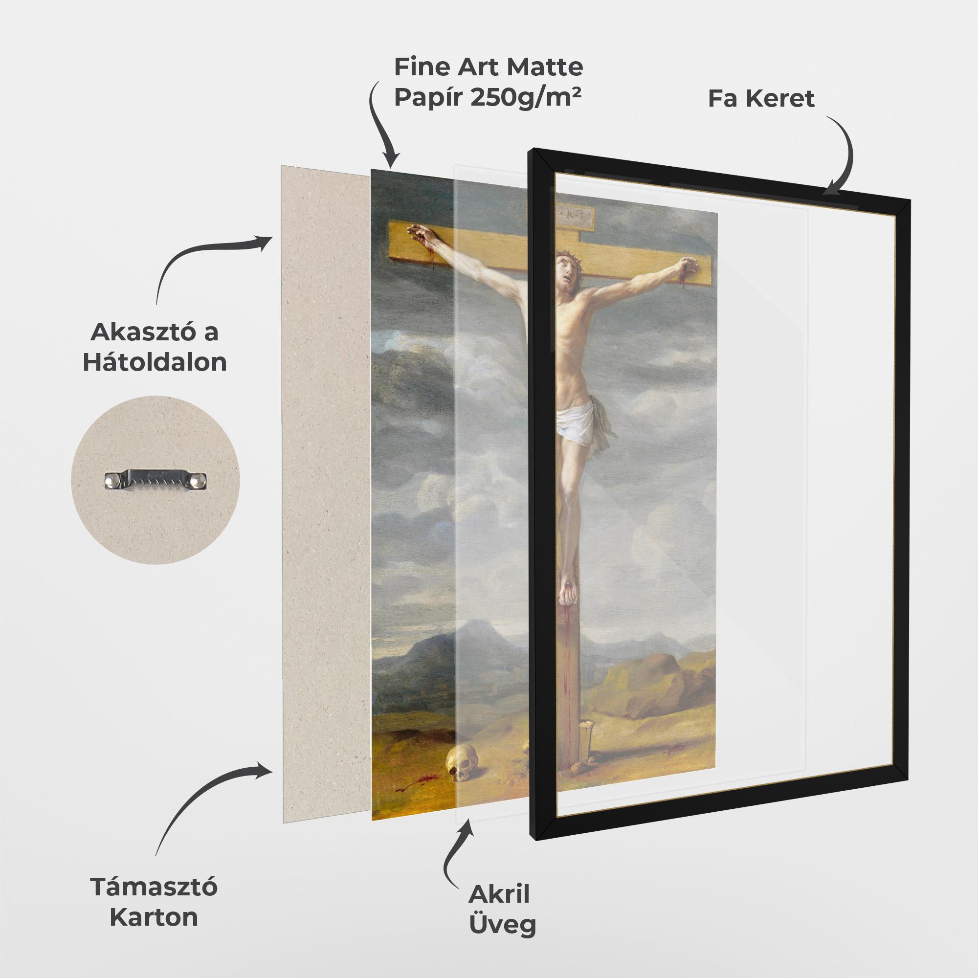 Keretezett Poszter Yellow Cross mockup 1