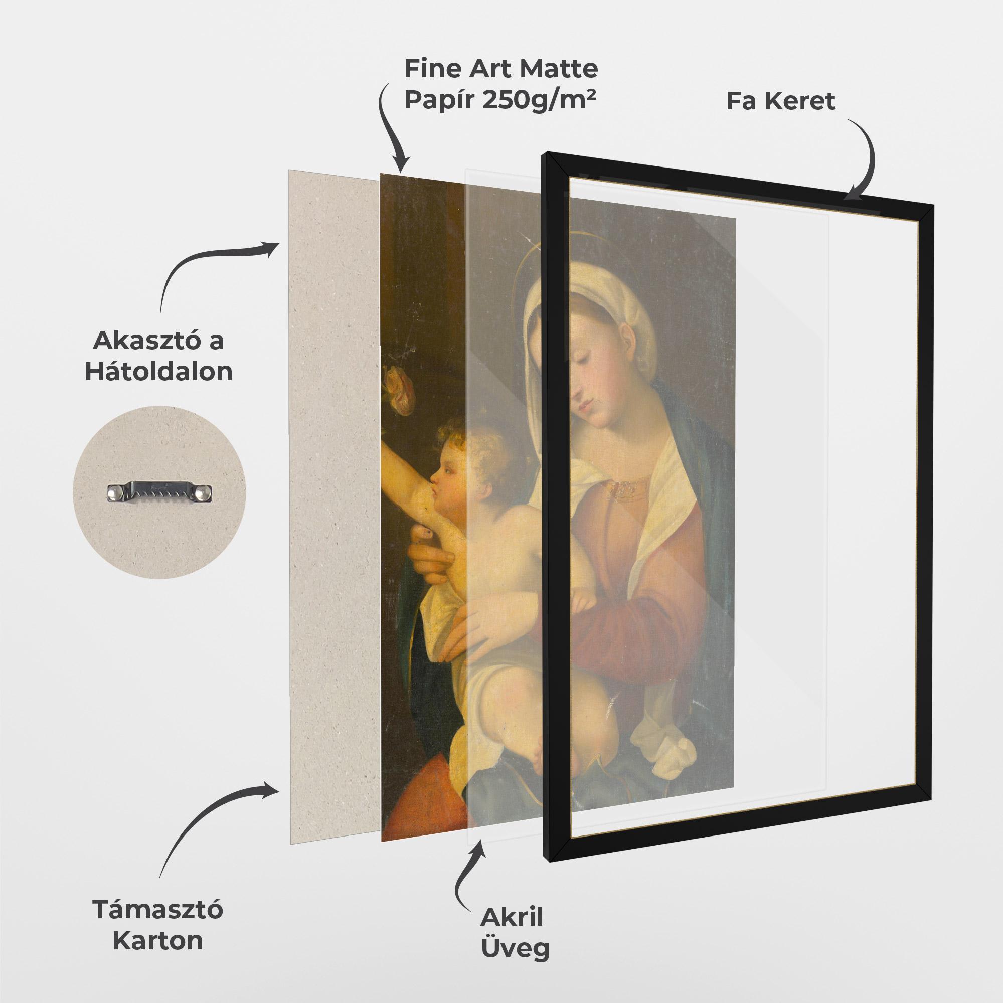 Keretezett Poszter Yellow Light Baby mockup 1