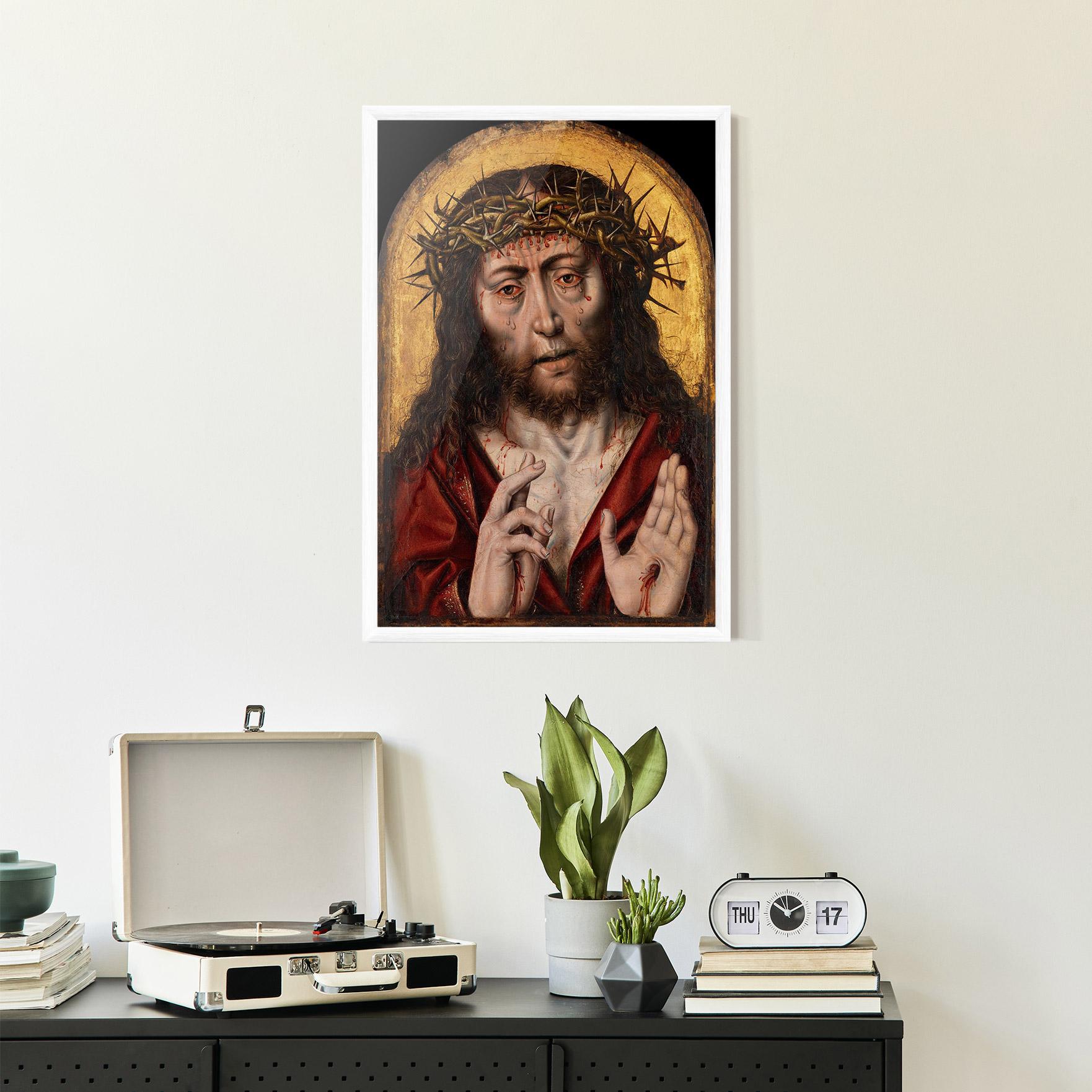 Keretezett Poszter Blood Hand Jesus mockup 2