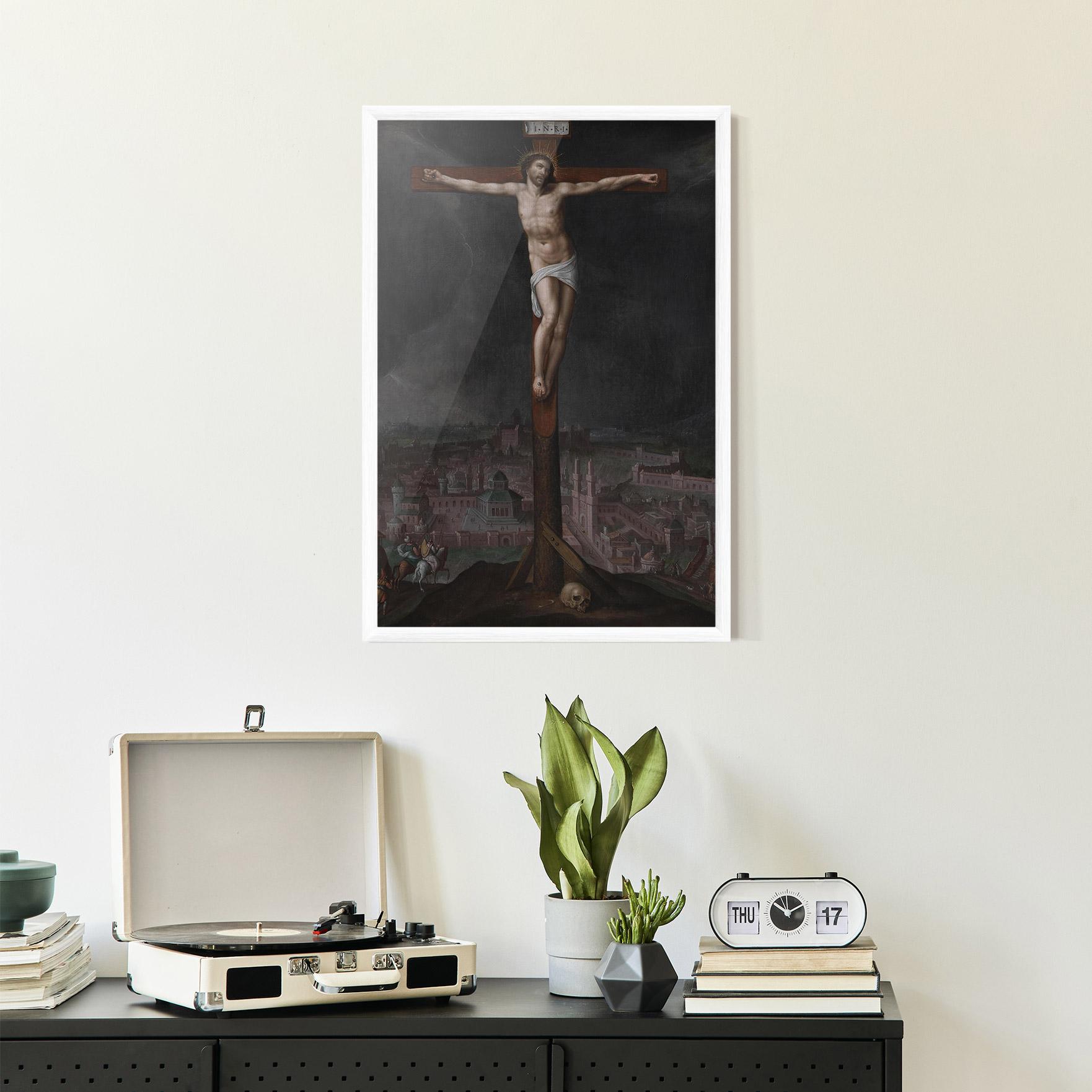 Keretezett Poszter Dark Cloud Jesus mockup 2