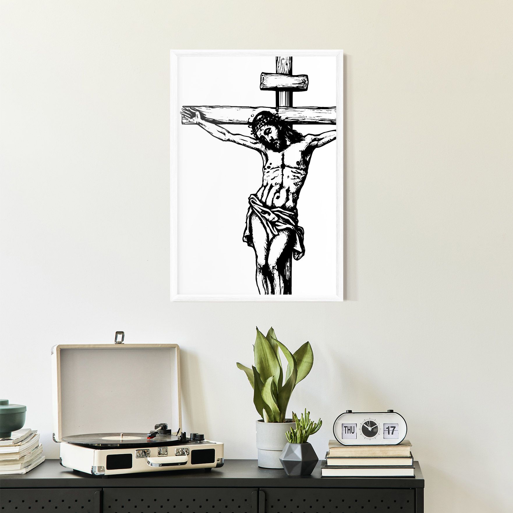 Jesus Black Line mockup 2