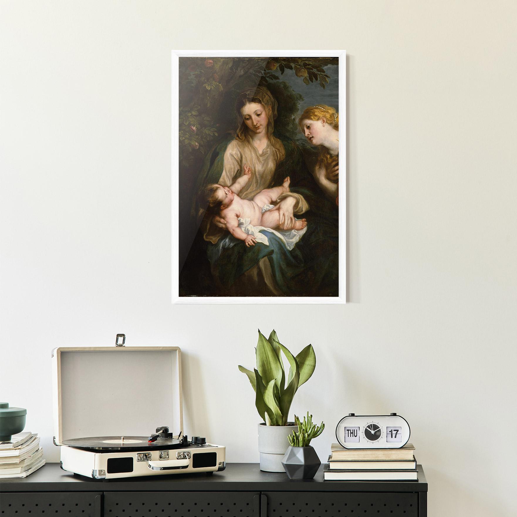 Keretezett Poszter Looking At Baby mockup 2