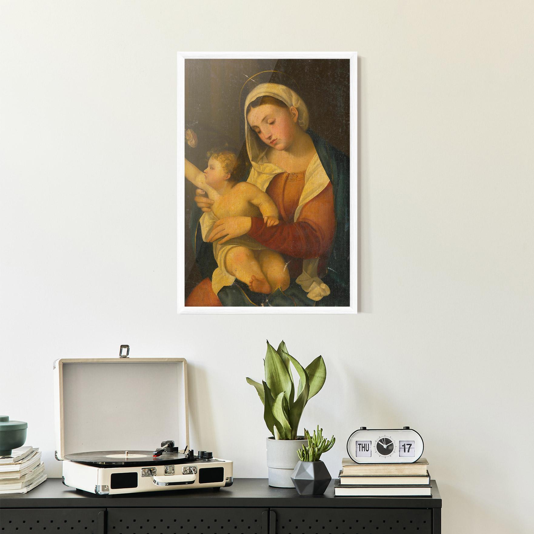 Keretezett Poszter Yellow Light Baby mockup 2