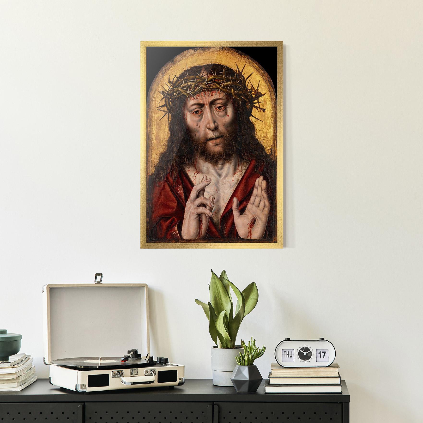 Keretezett Poszter Blood Hand Jesus mockup 2
