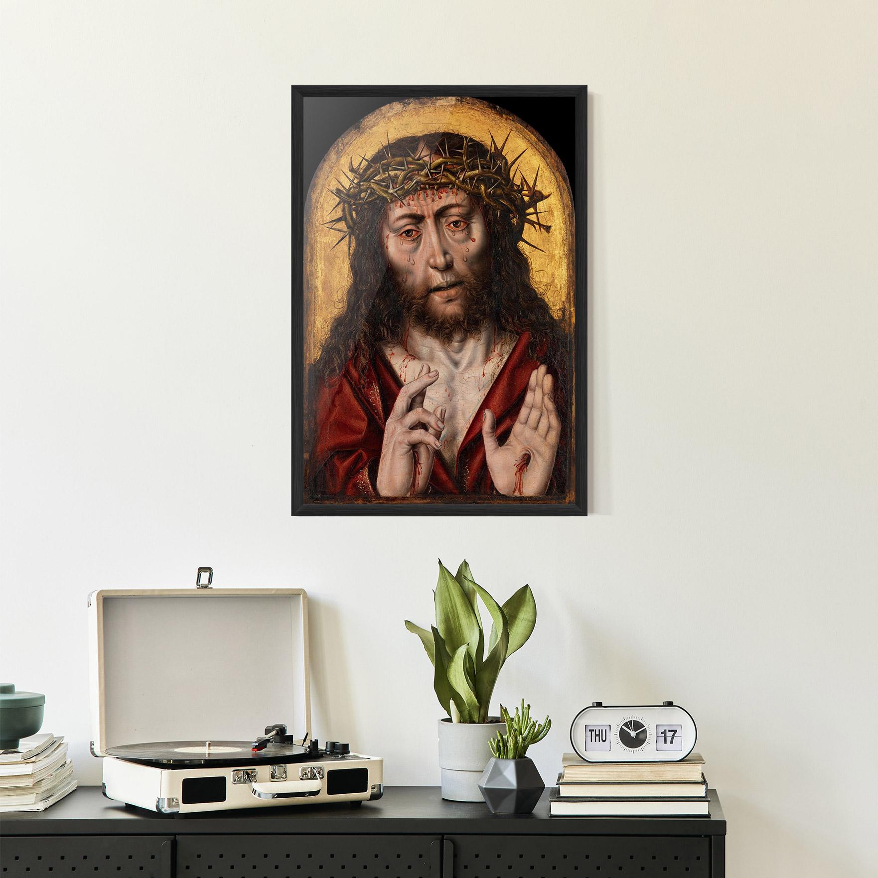 Keretezett Poszter Blood Hand Jesus mockup 2