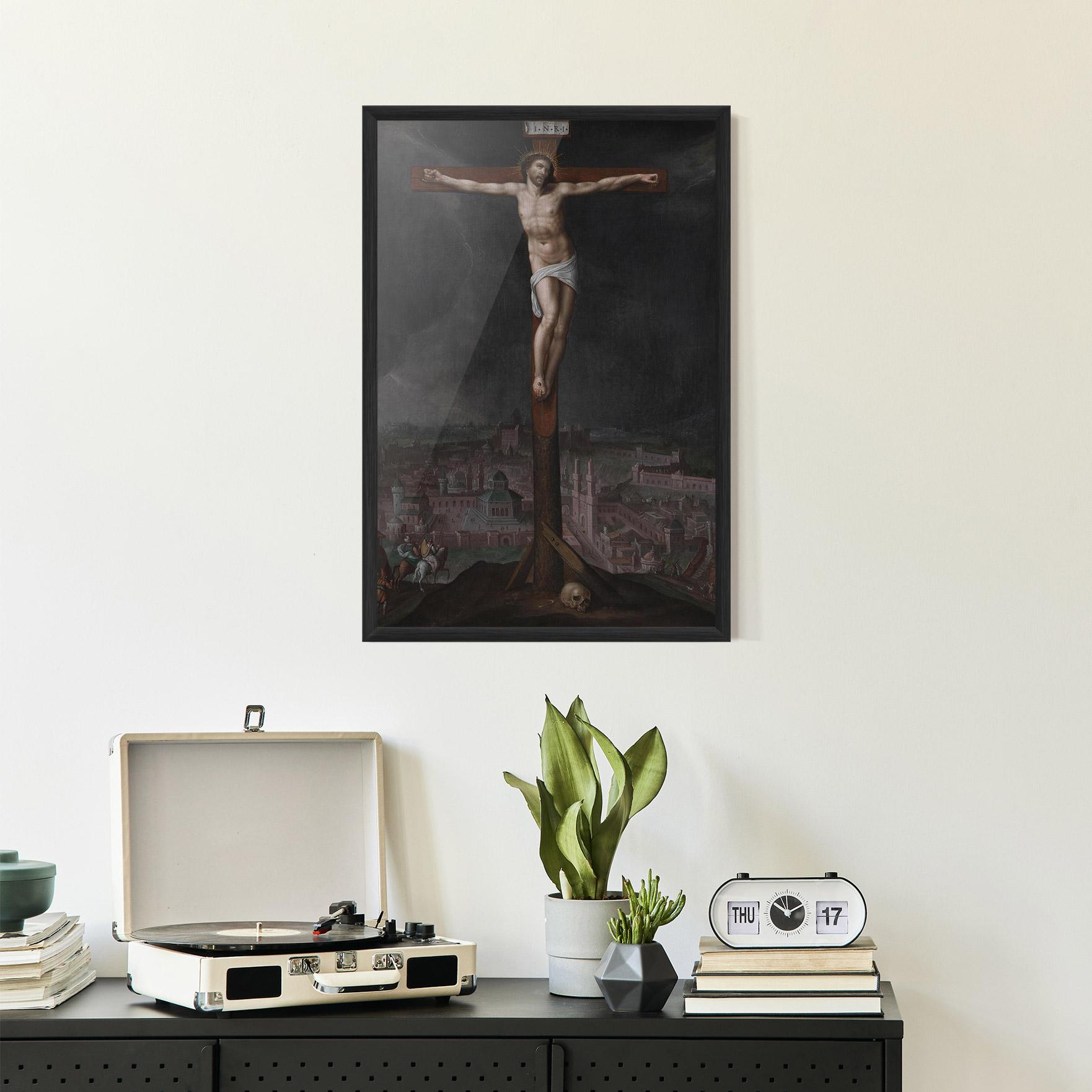 Keretezett Poszter Dark Cloud Jesus mockup 2
