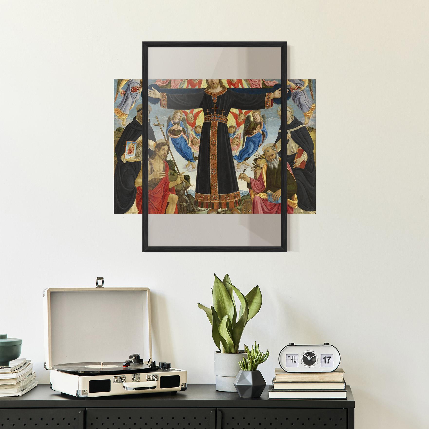 Keretezett Poszter Open Divine Arms mockup 2