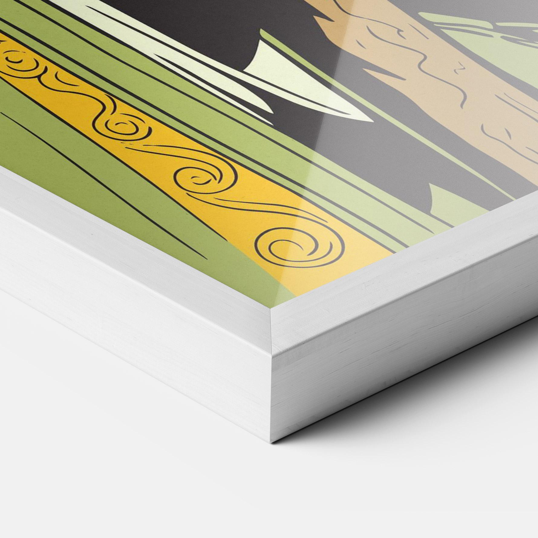 Keretezett Poszter Green Jesus mockup 3