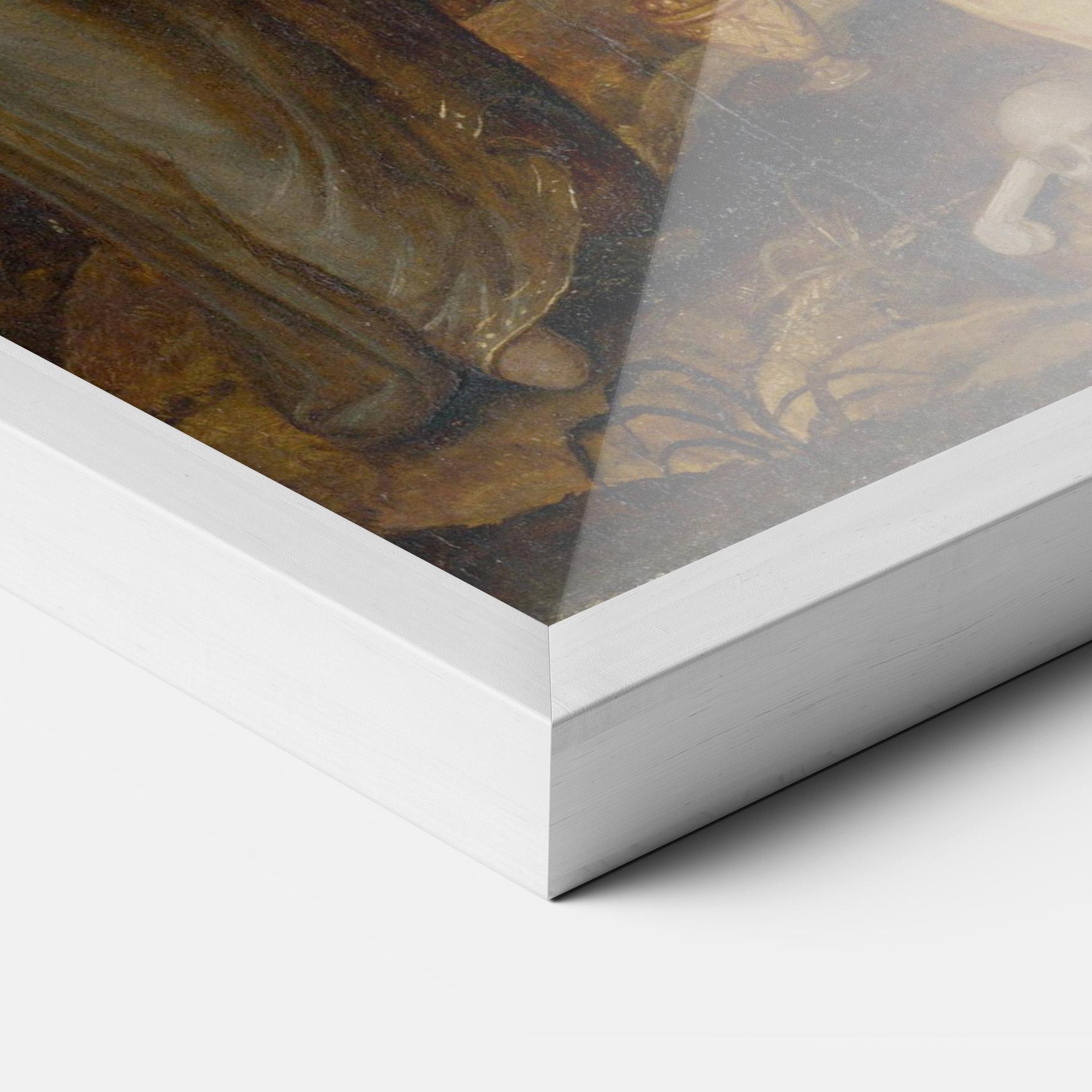 Keretezett Poszter Holding Cross Jesus mockup 3