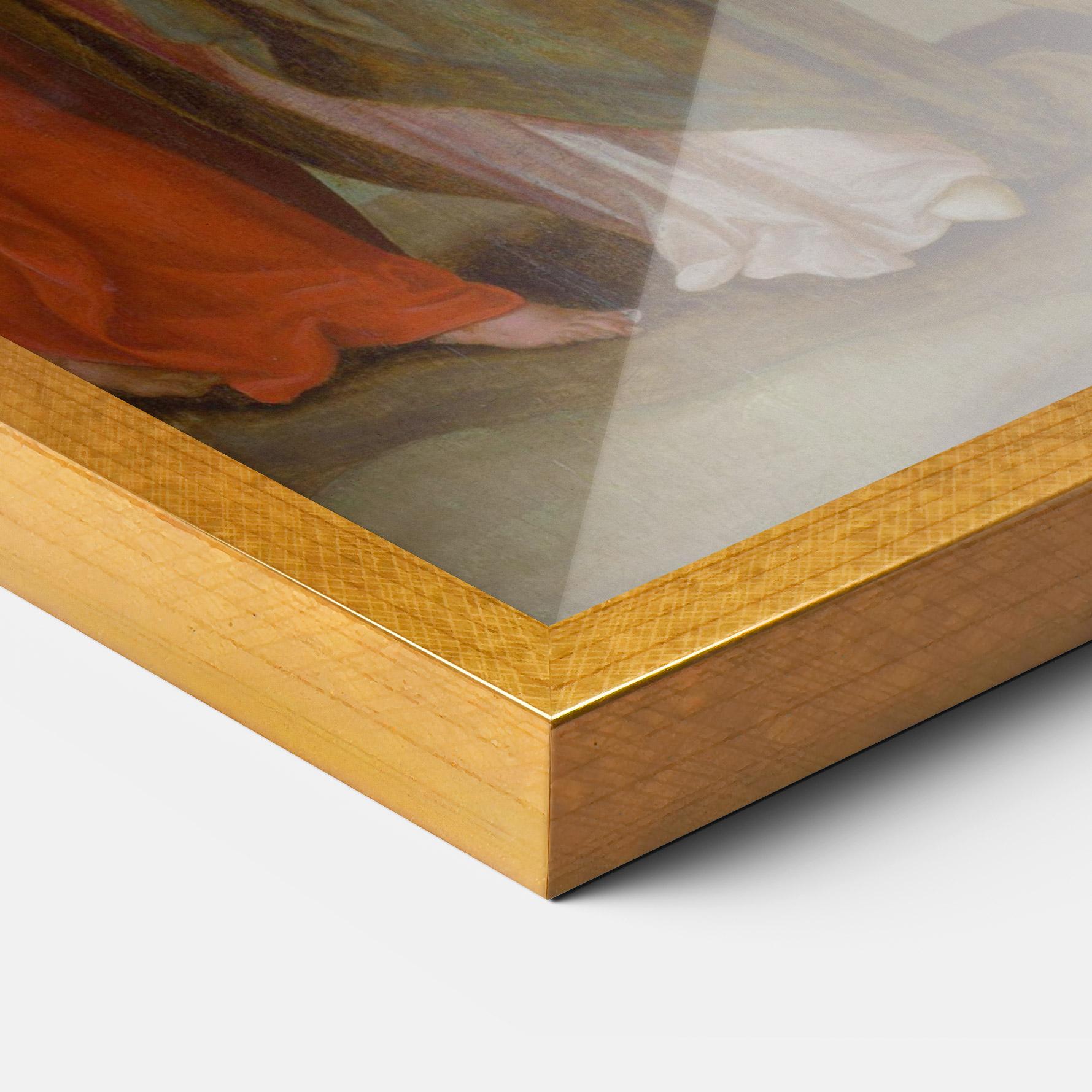 Keretezett Poszter Old Cross Jesus mockup 3