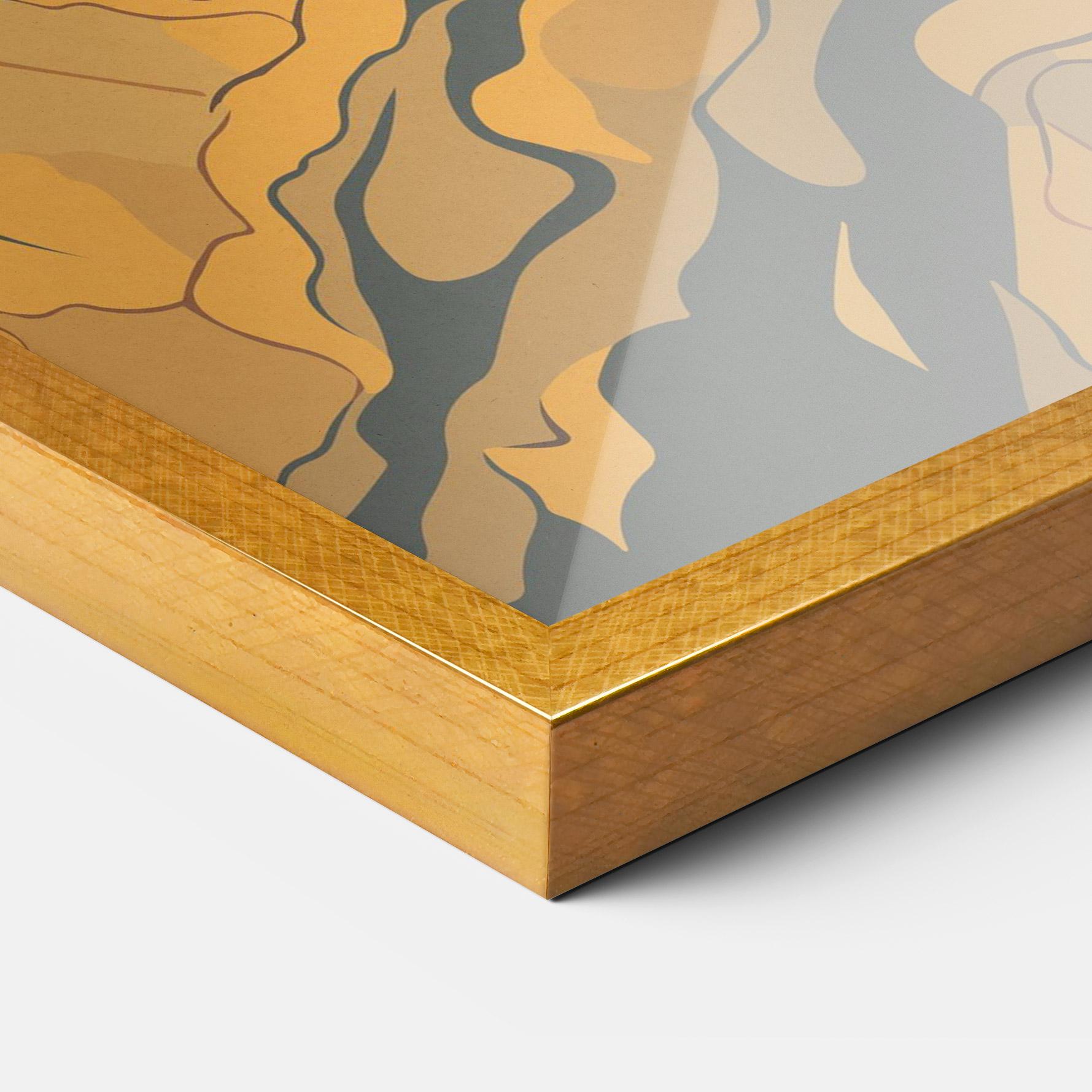 Keretezett Poszter Sunset Jesus mockup 3