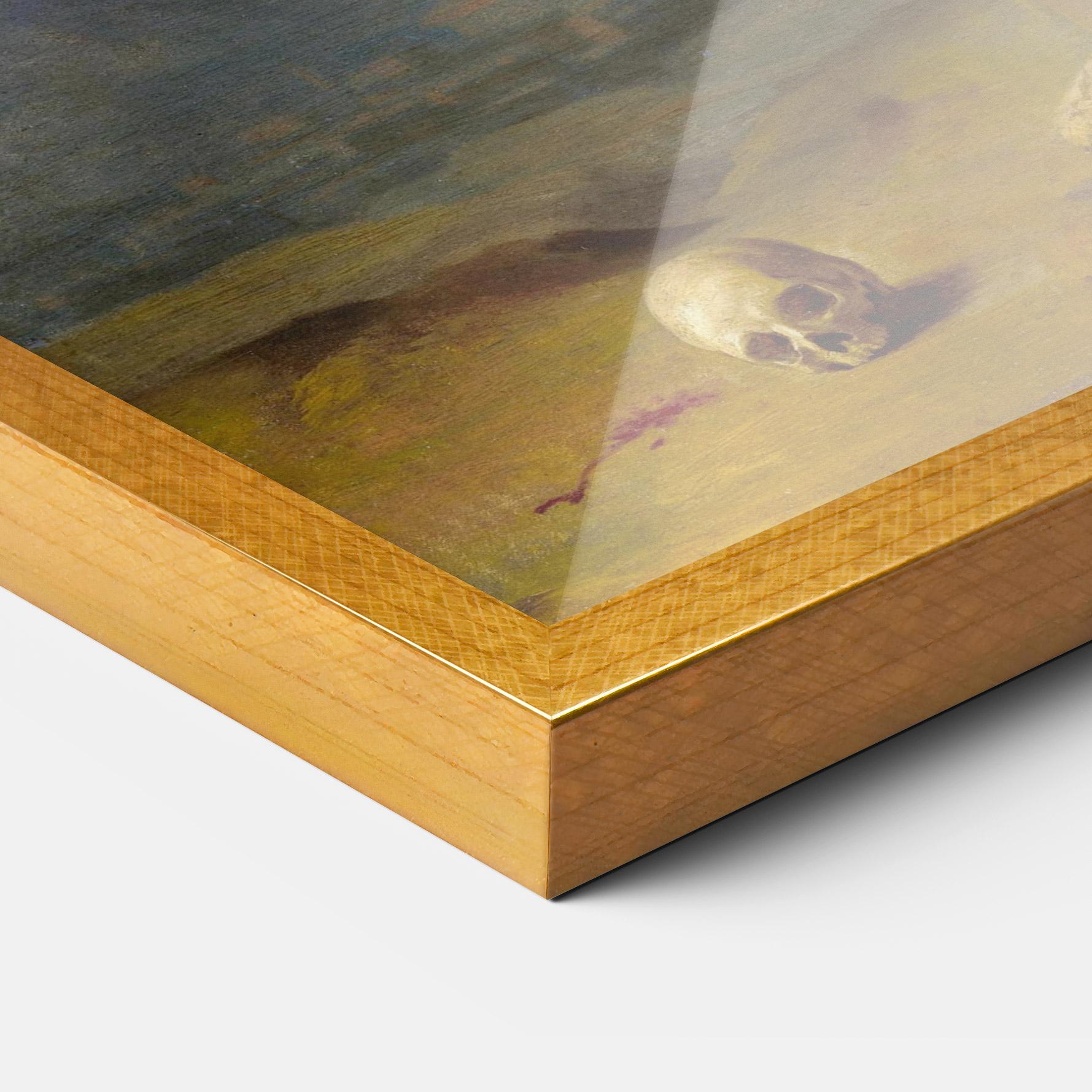 Keretezett Poszter Yellow Cross mockup 3