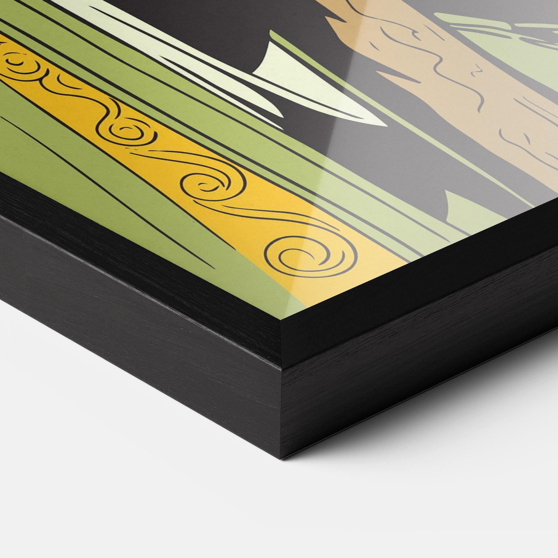 Keretezett Poszter Green Jesus mockup 3