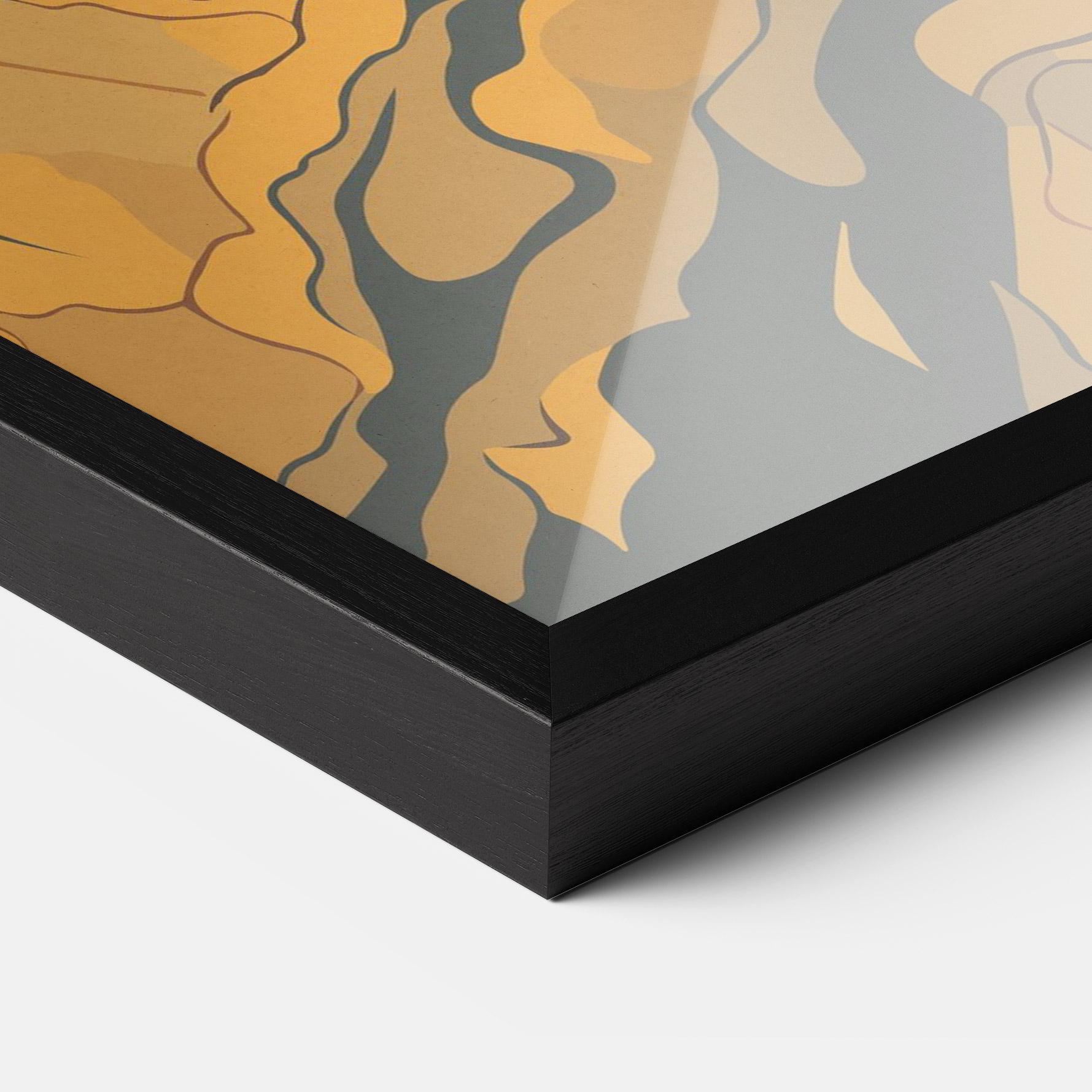 Keretezett Poszter Sunset Jesus mockup 3