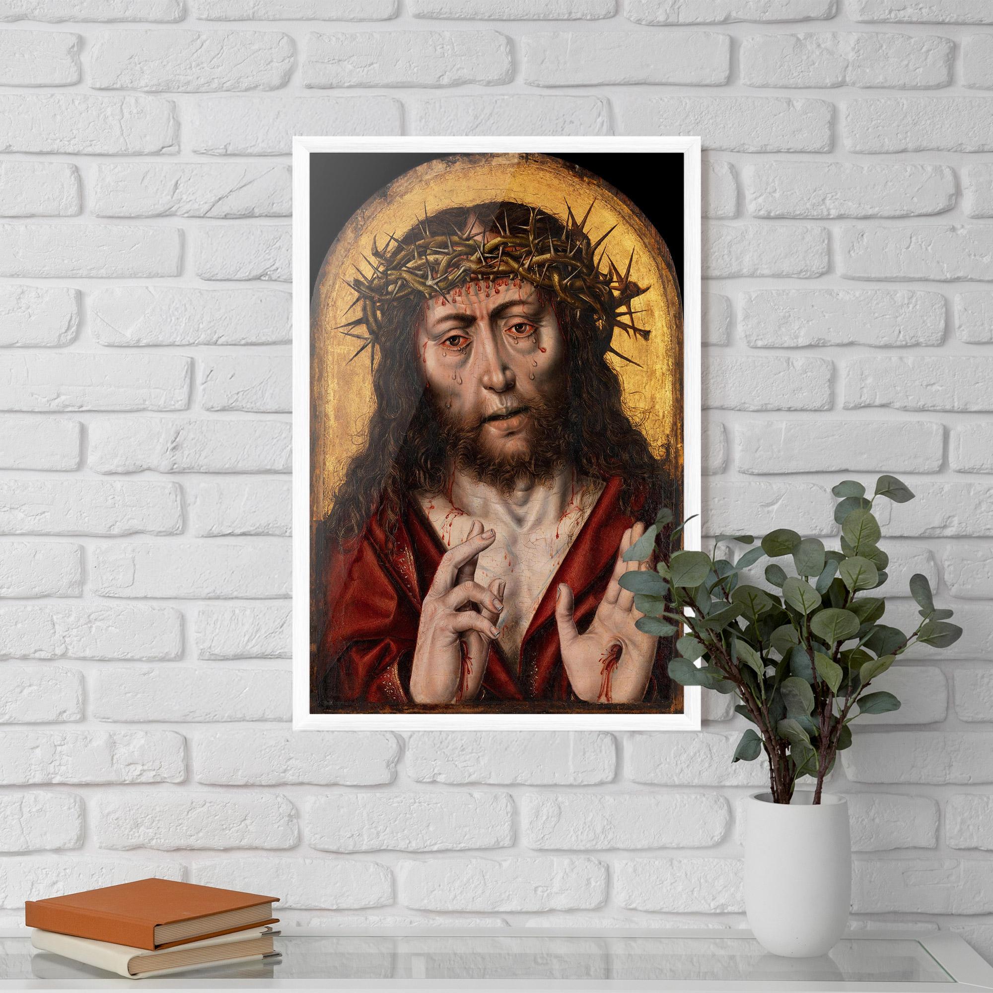 Keretezett Poszter Blood Hand Jesus mockup 5