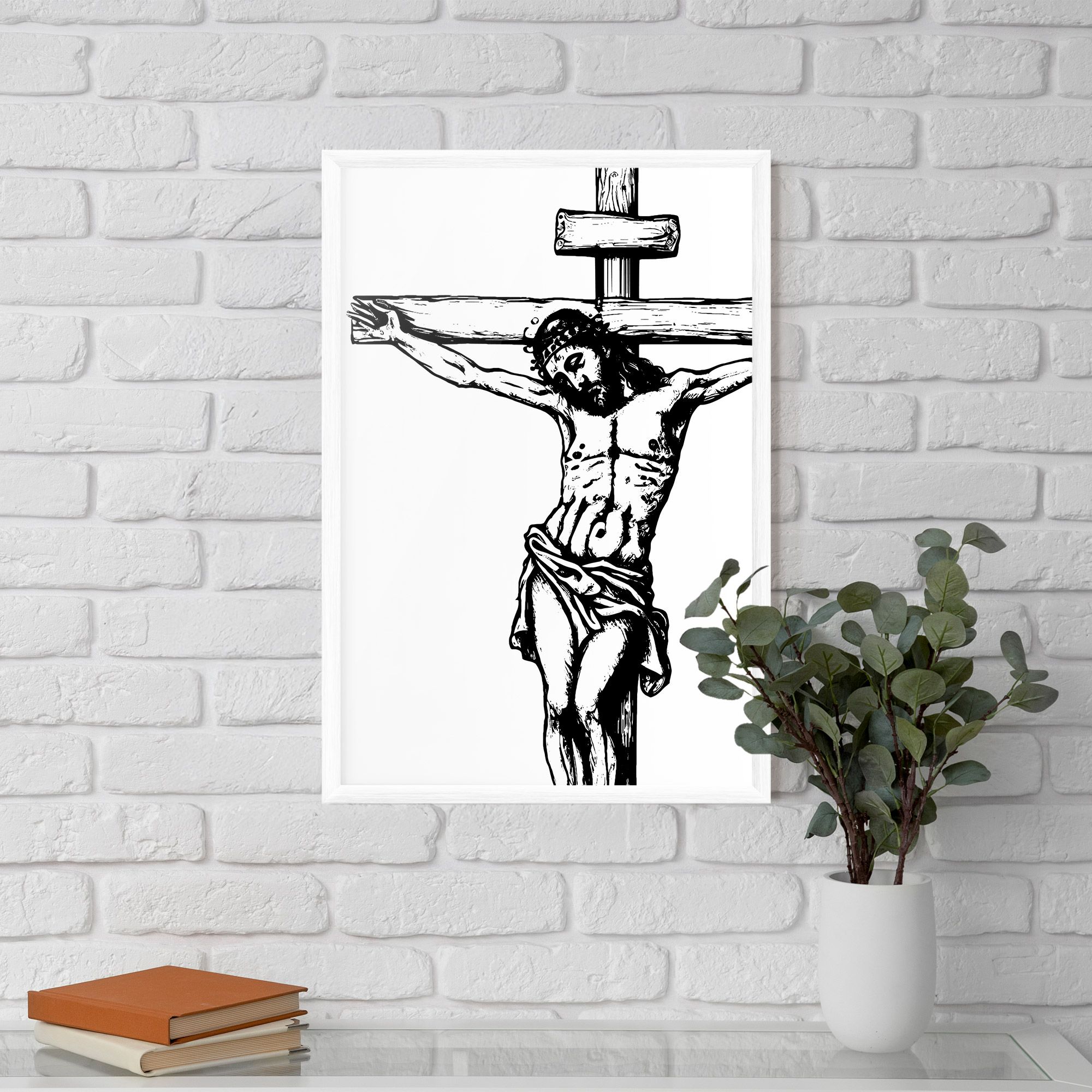 Jesus Black Line mockup 5