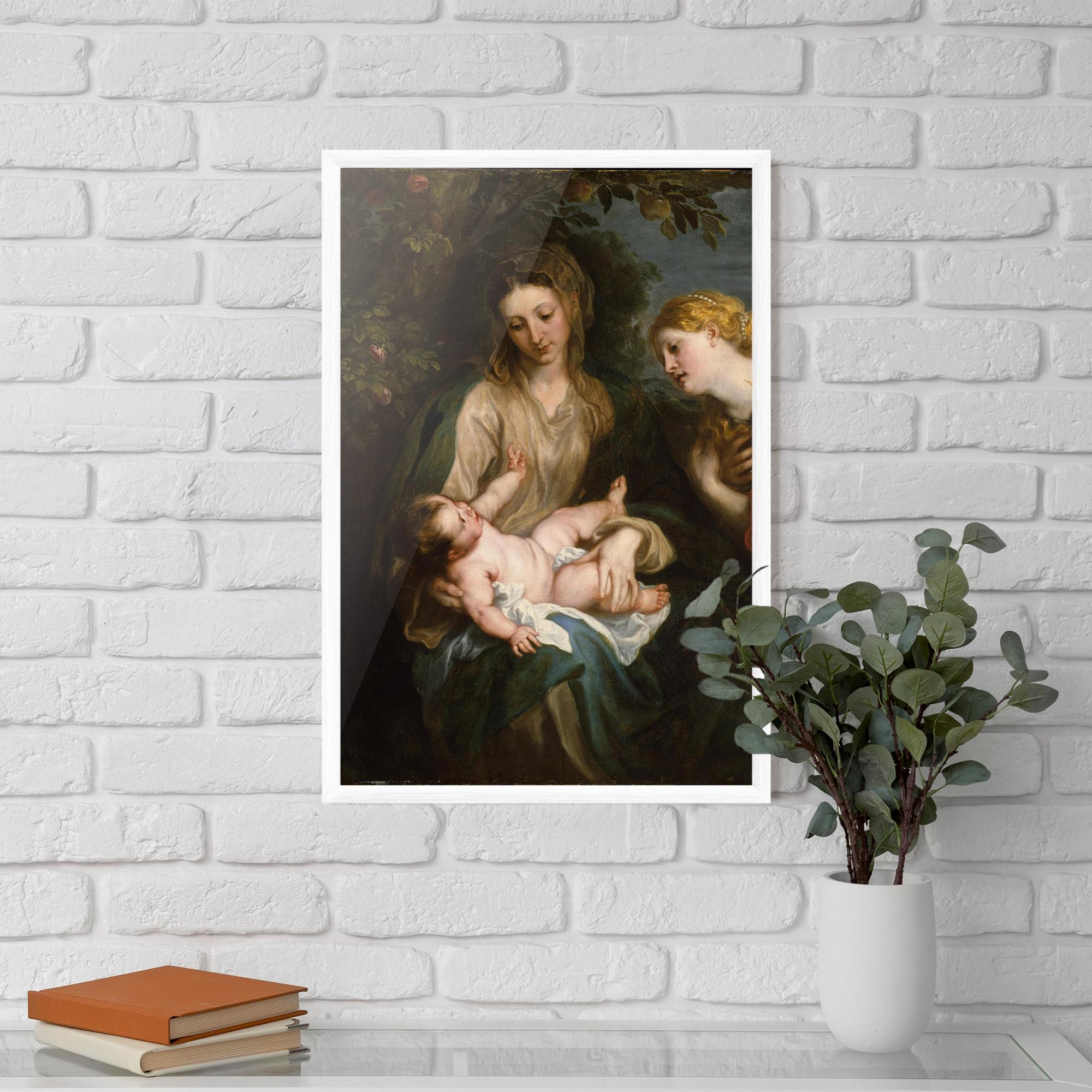 Keretezett Poszter Looking At Baby mockup 5