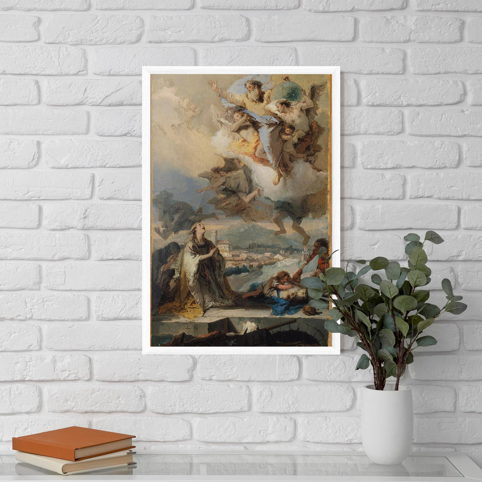 Keretezett Poszter Sky Angel Art mockup 5