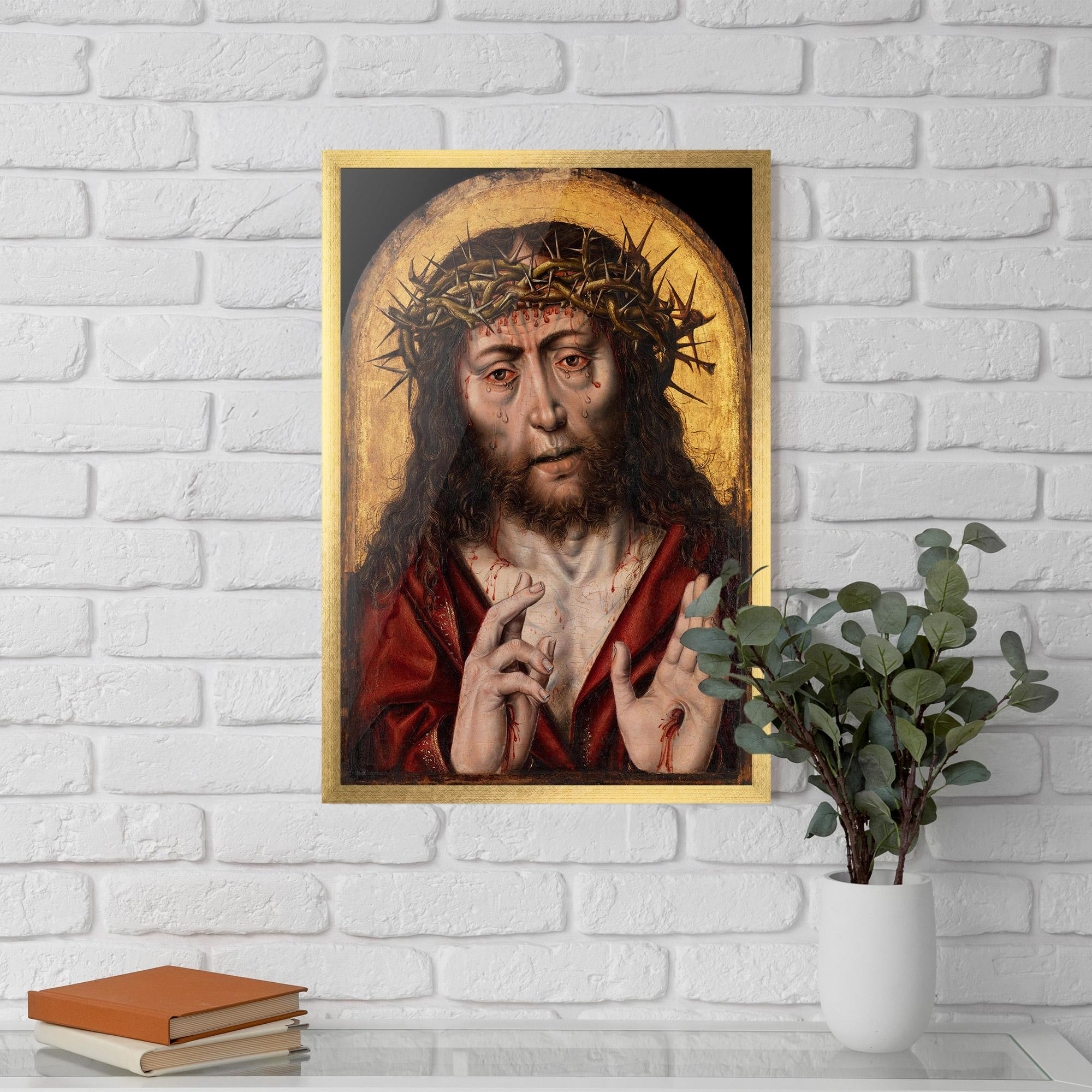 Keretezett Poszter Blood Hand Jesus mockup 5