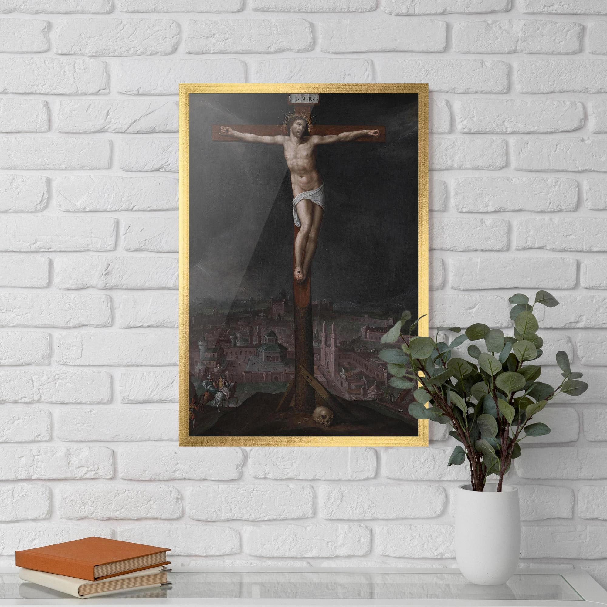 Keretezett Poszter Dark Cloud Jesus mockup 5