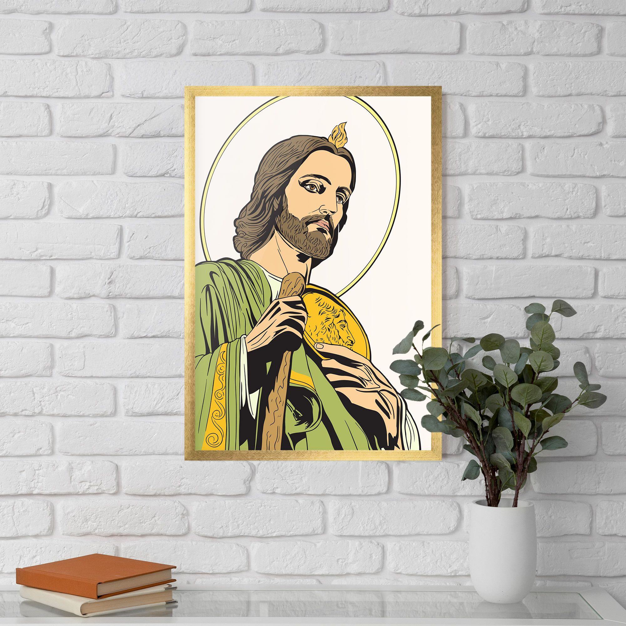 Green Jesus mockup 5