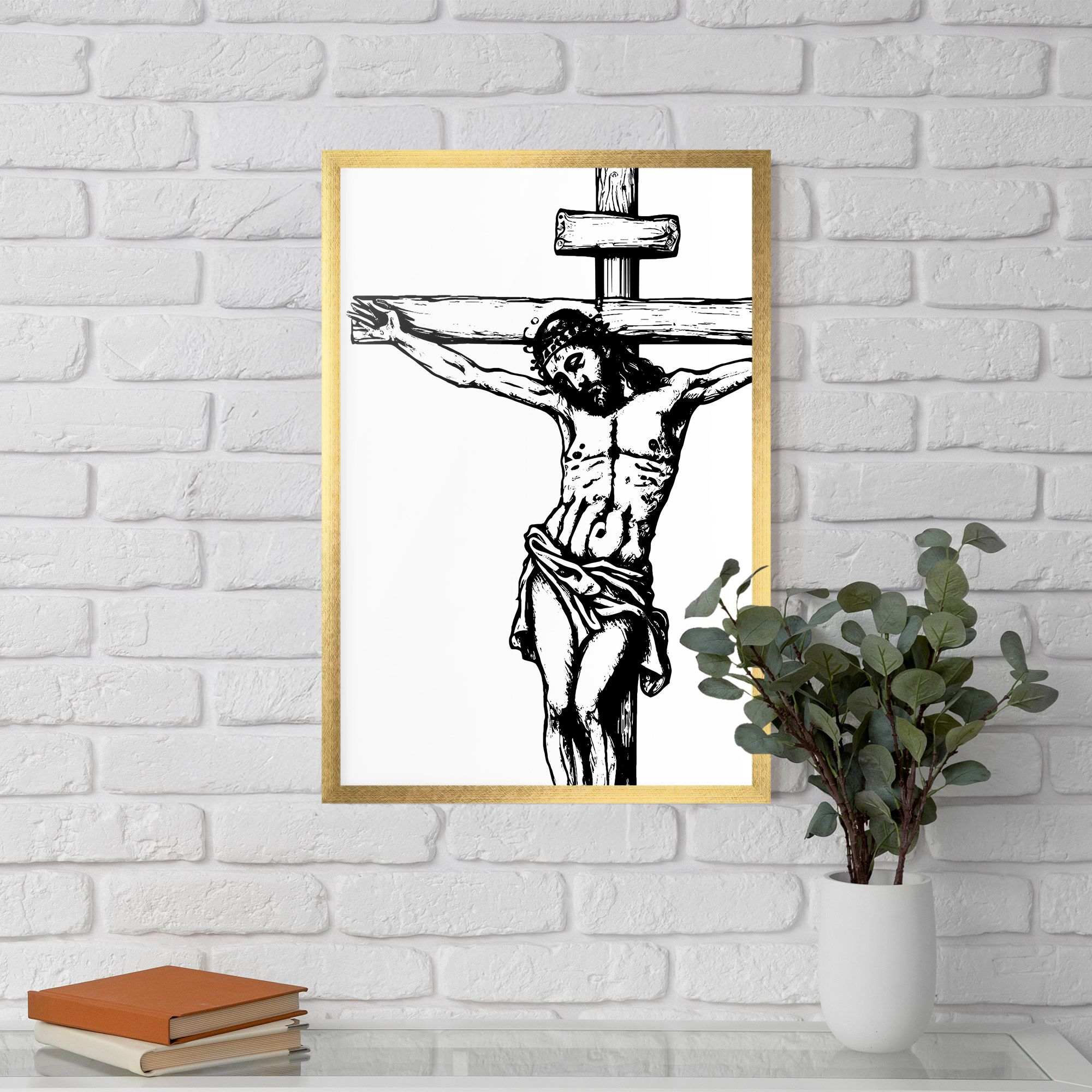 Jesus Black Line mockup 5