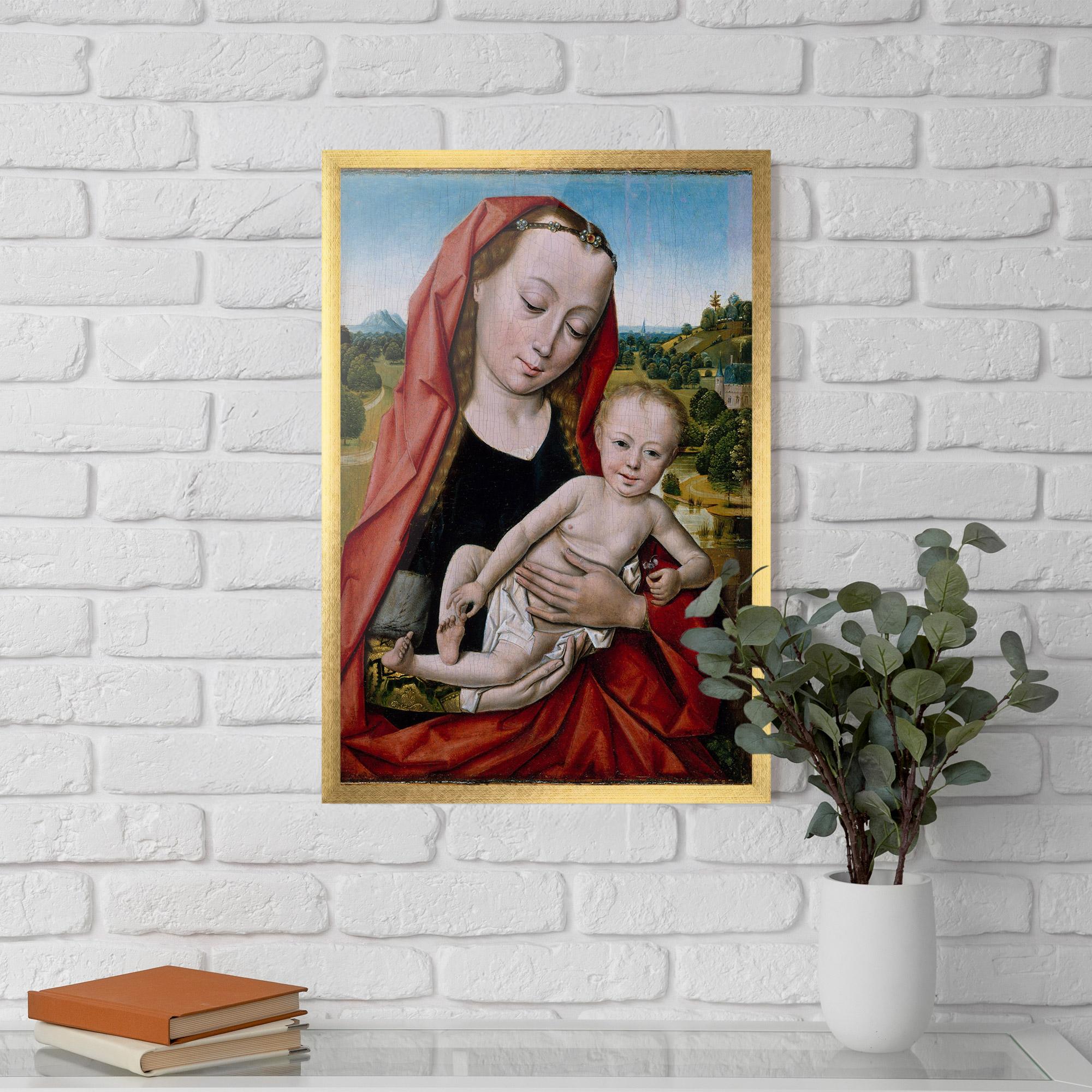 Keretezett Poszter Little Religious Baby mockup 5