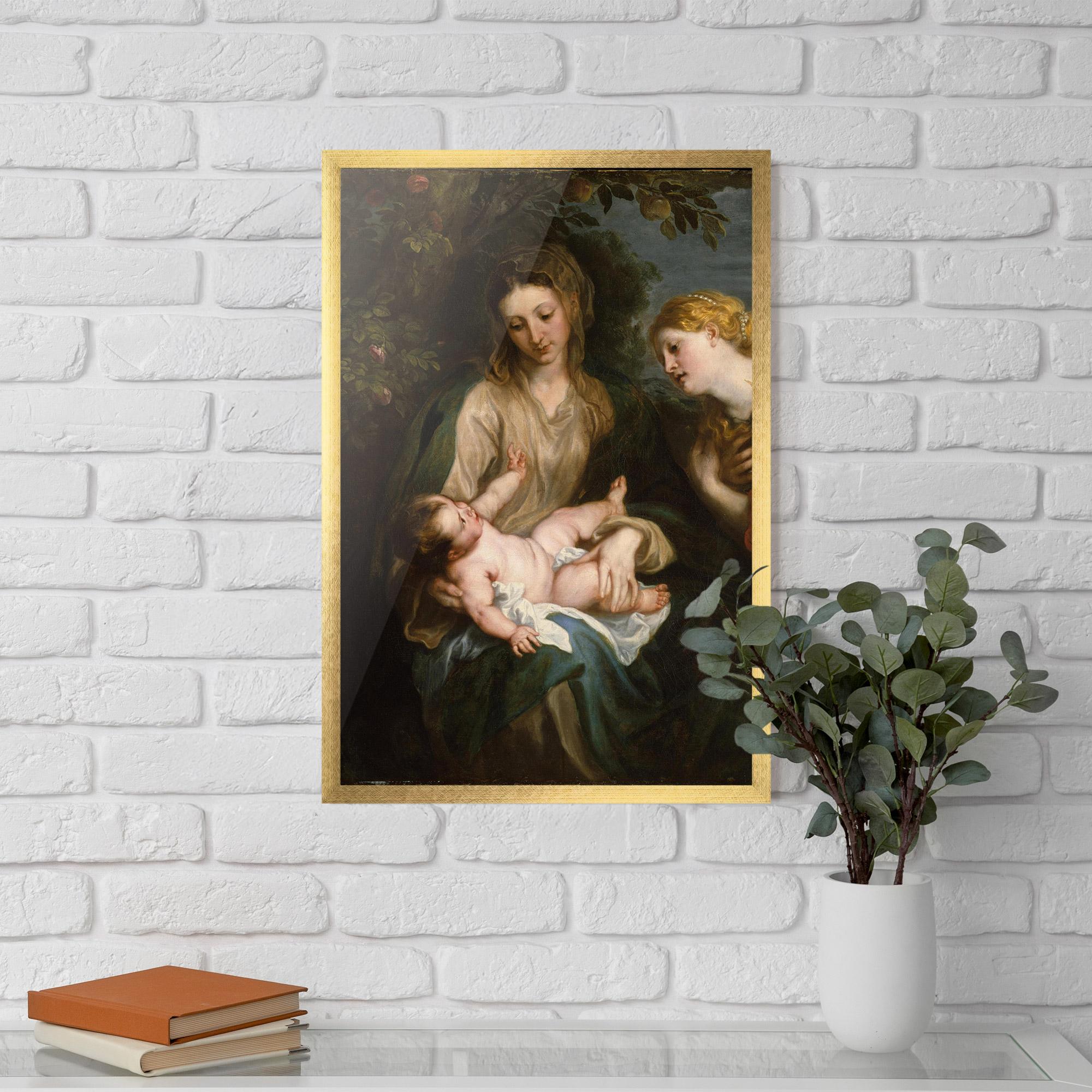 Keretezett Poszter Looking At Baby mockup 5