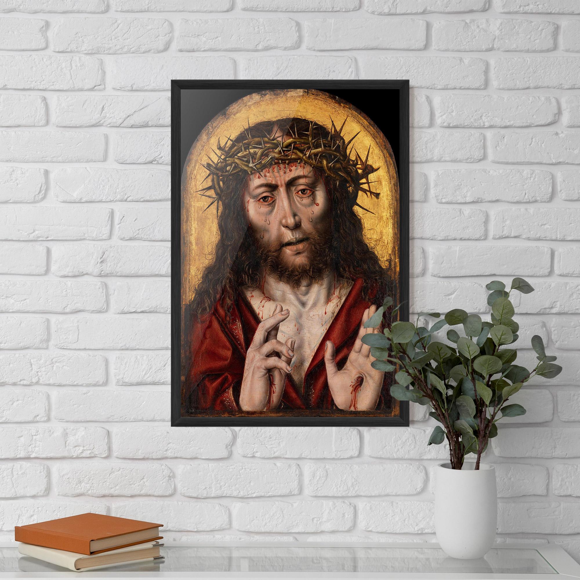 Keretezett Poszter Blood Hand Jesus mockup 5