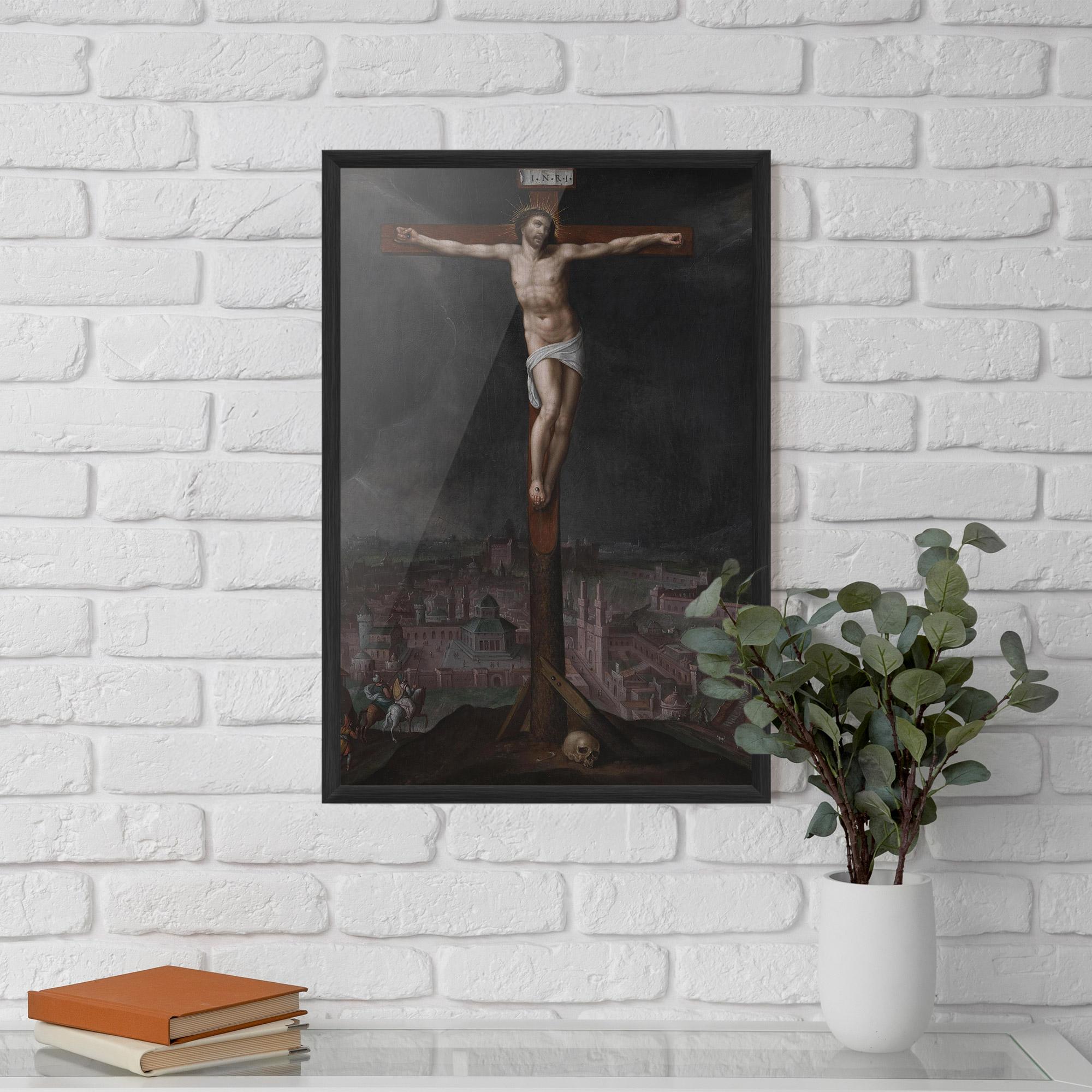 Keretezett Poszter Dark Cloud Jesus mockup 5