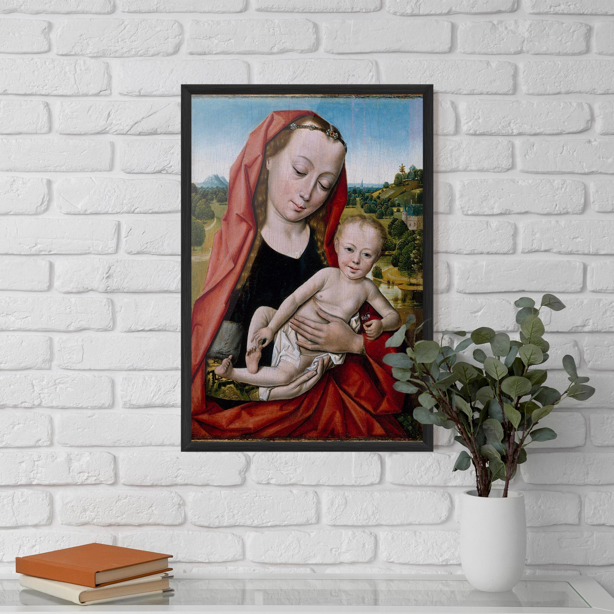 Keretezett Poszter Little Religious Baby mockup 5