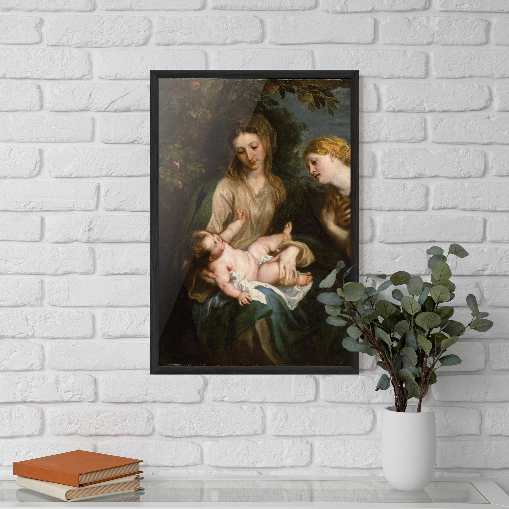 Keretezett Poszter Looking At Baby mockup 5