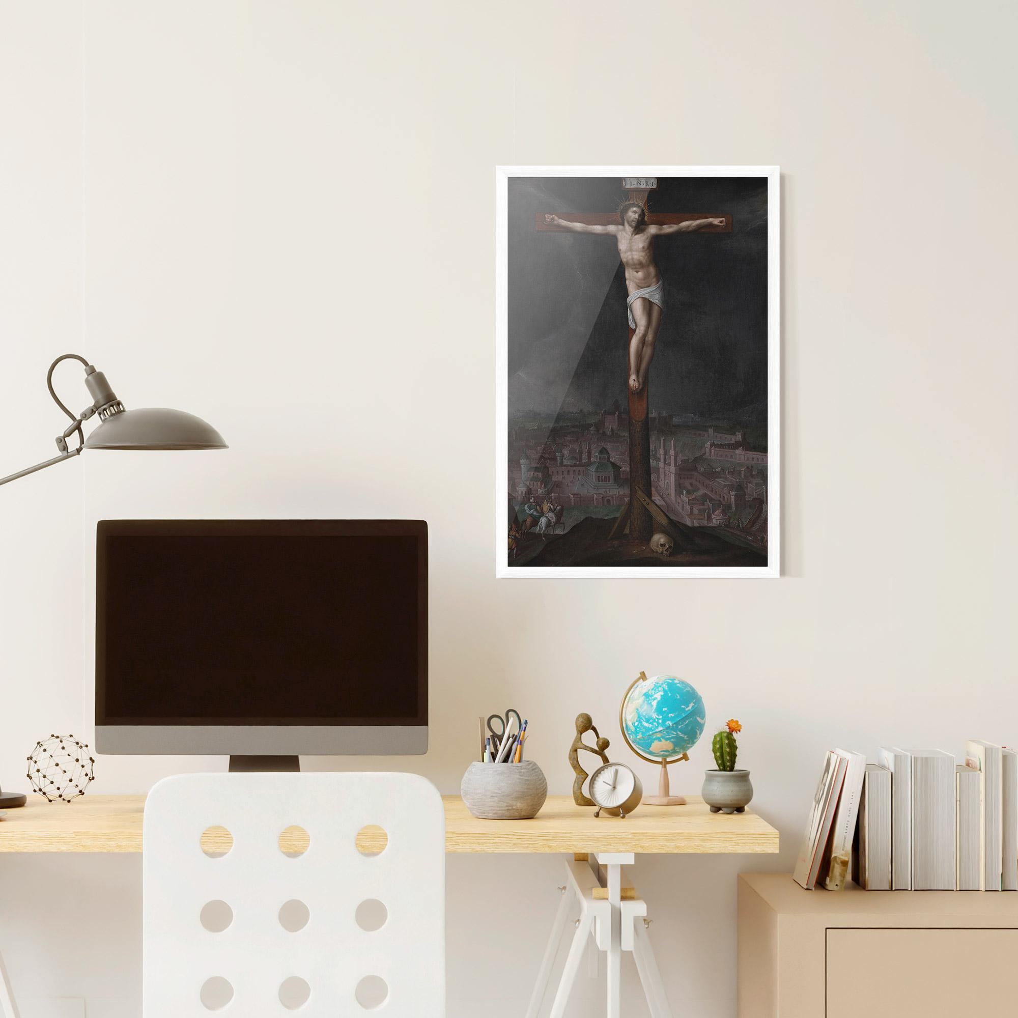 Keretezett Poszter Dark Cloud Jesus mockup 6