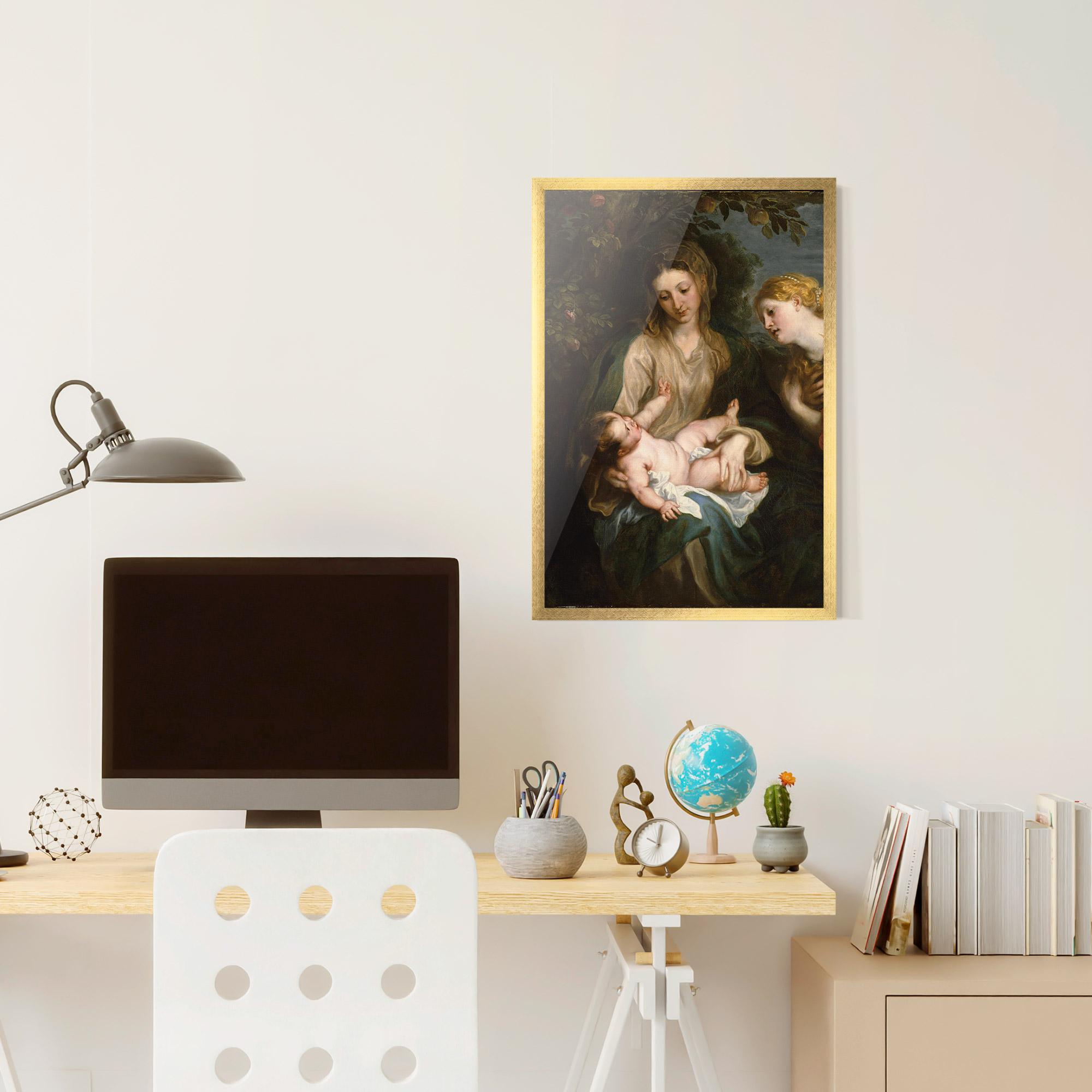 Keretezett Poszter Looking At Baby mockup 6