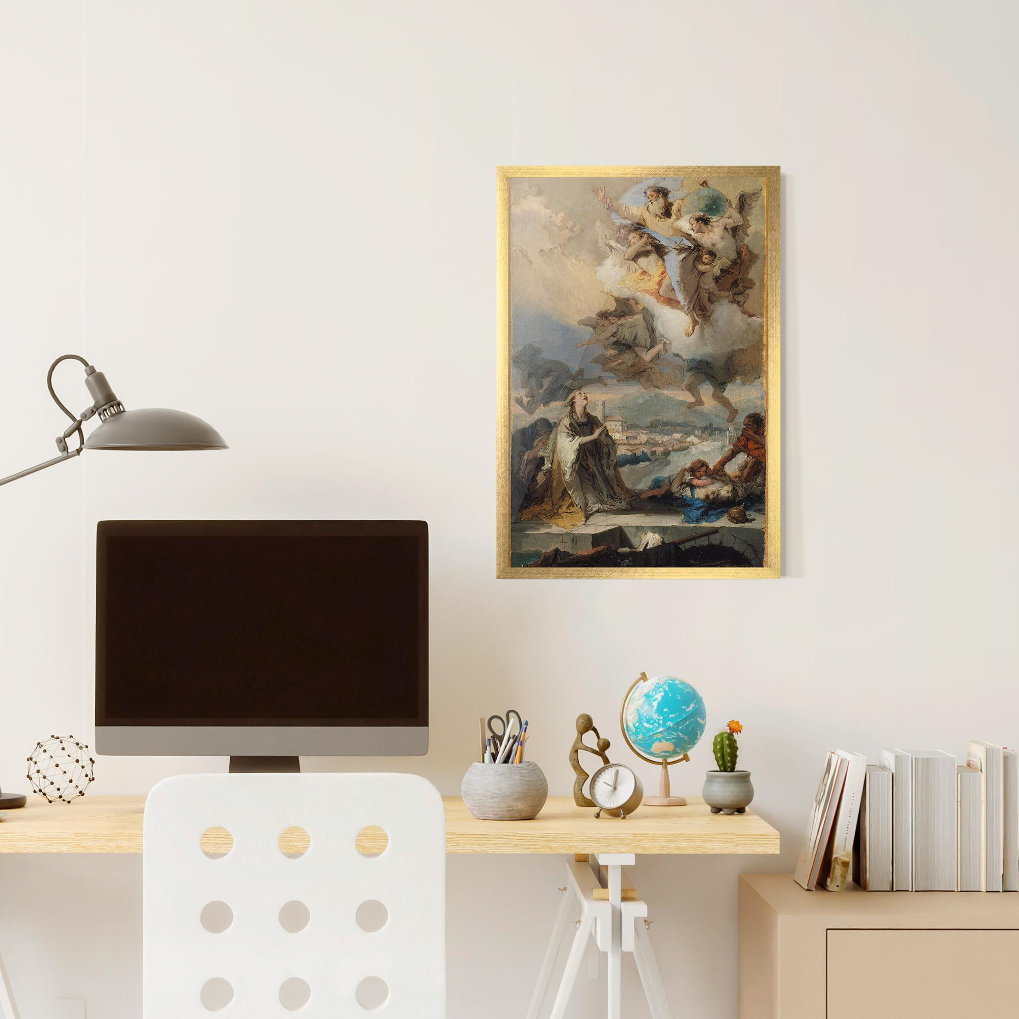 Keretezett Poszter Sky Angel Art mockup 6