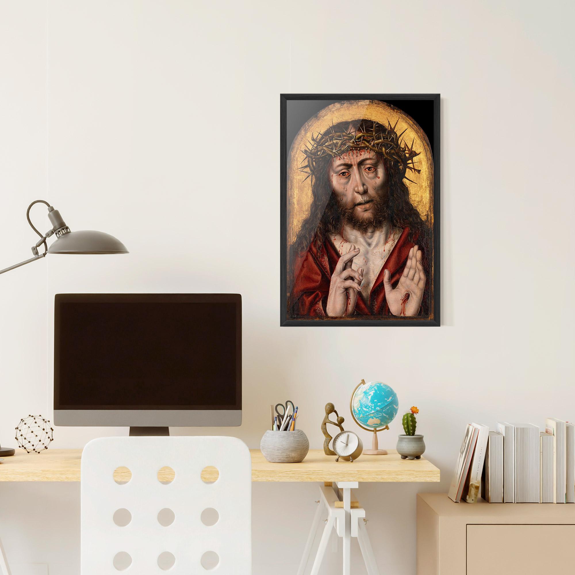 Keretezett Poszter Blood Hand Jesus mockup 6