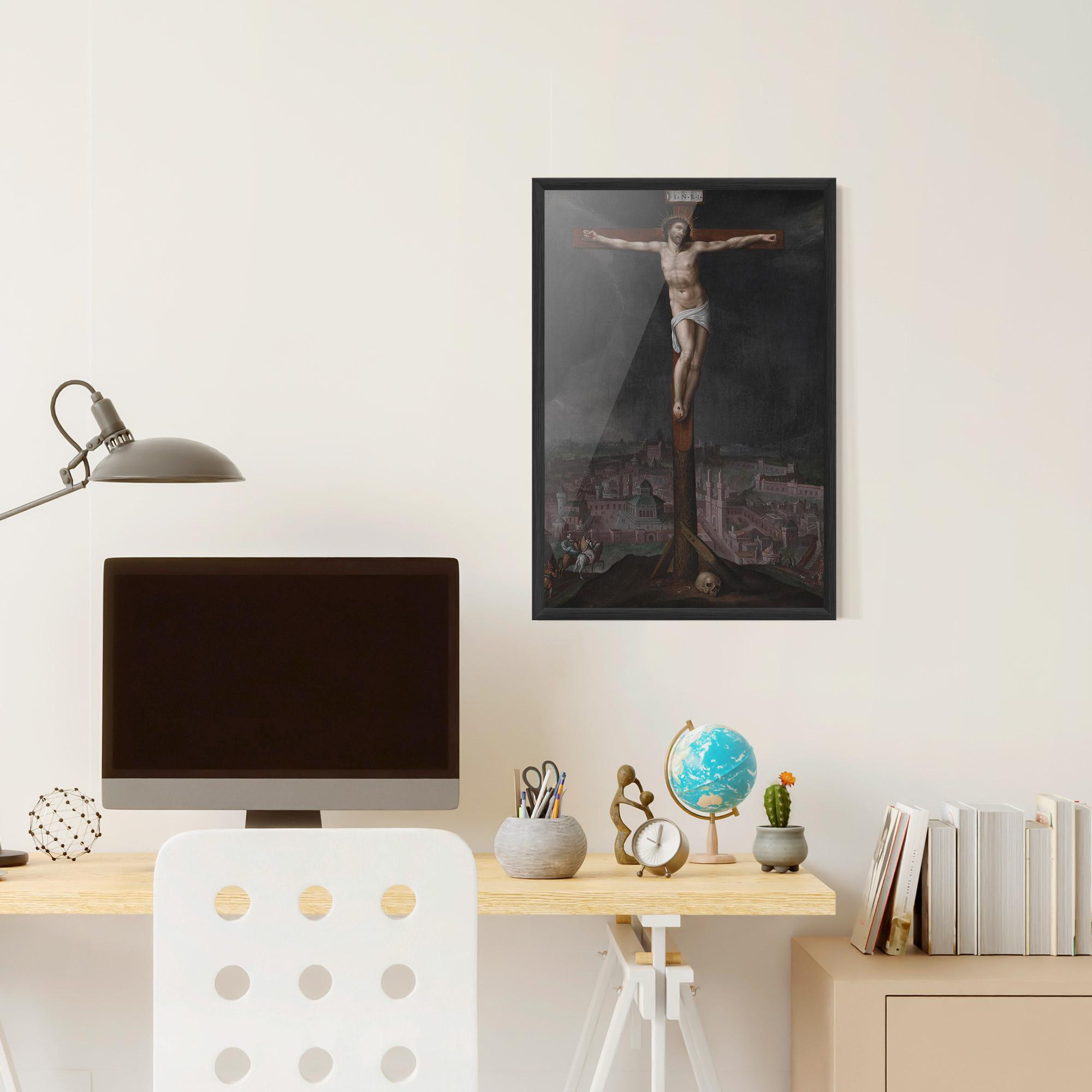 Keretezett Poszter Dark Cloud Jesus mockup 6