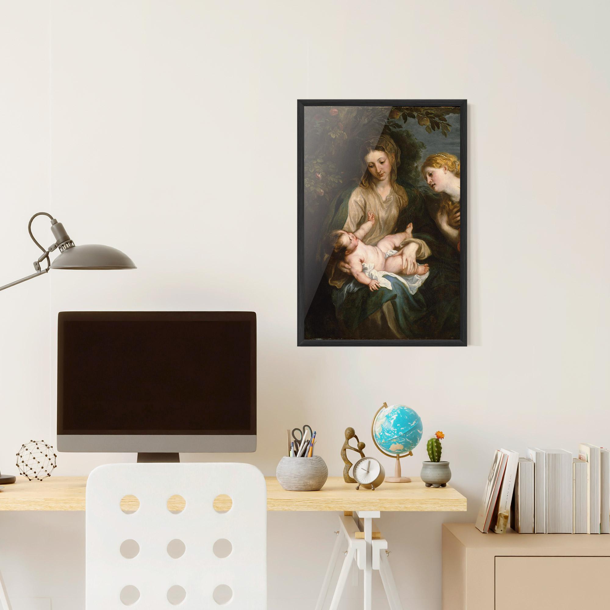 Keretezett Poszter Looking At Baby mockup 6