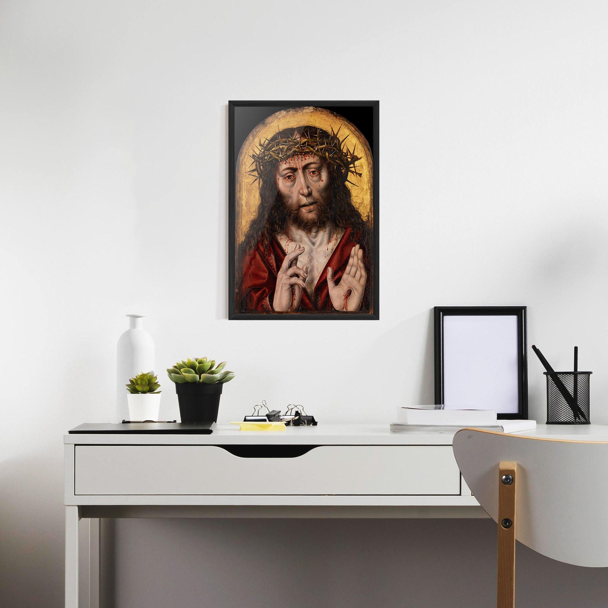 Keretezett Poszter Blood Hand Jesus mockup 7