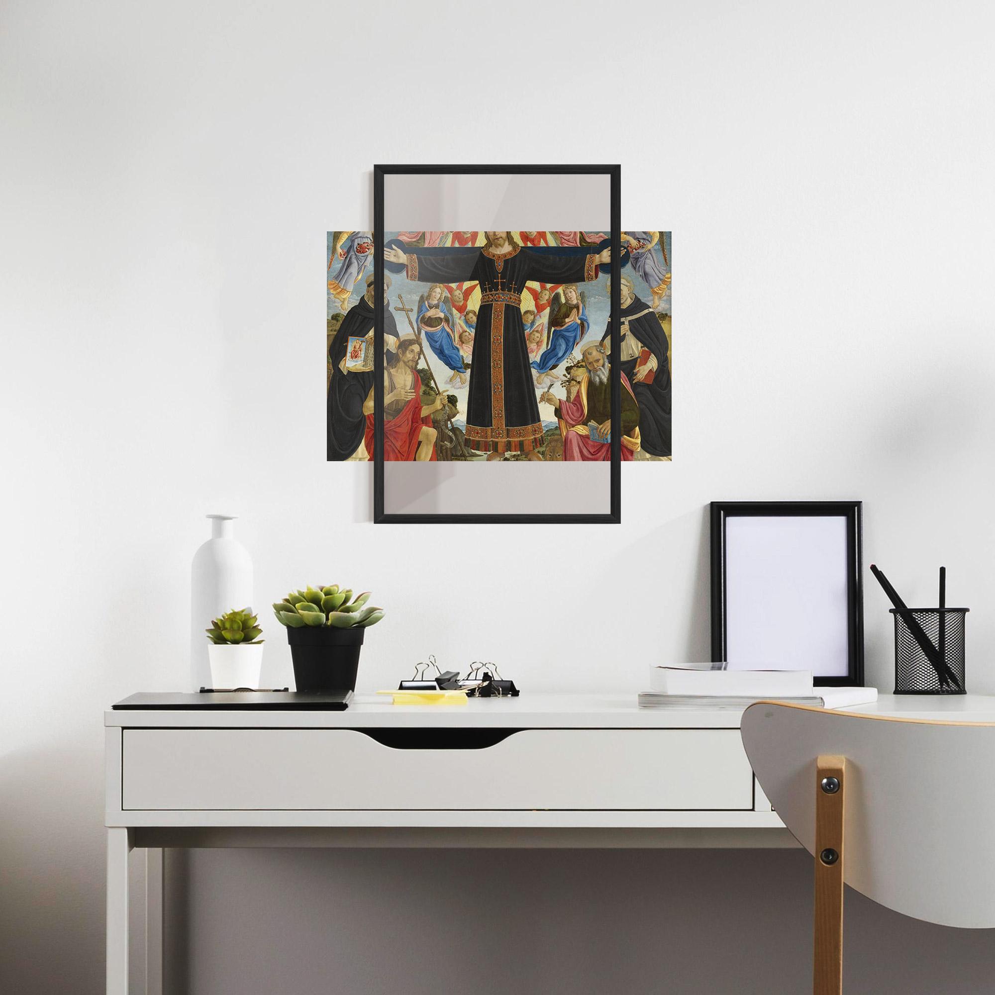 Keretezett Poszter Open Divine Arms mockup 7