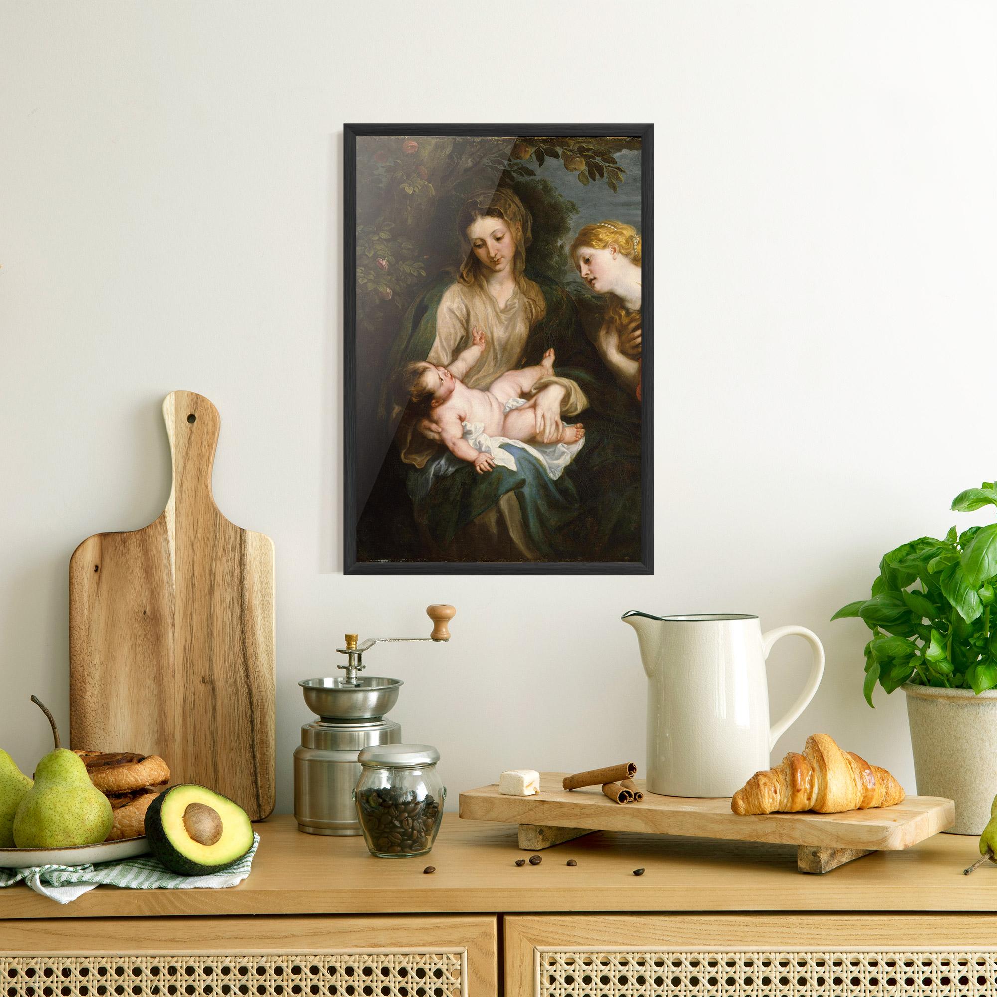 Keretezett Poszter Looking At Baby mockup 8