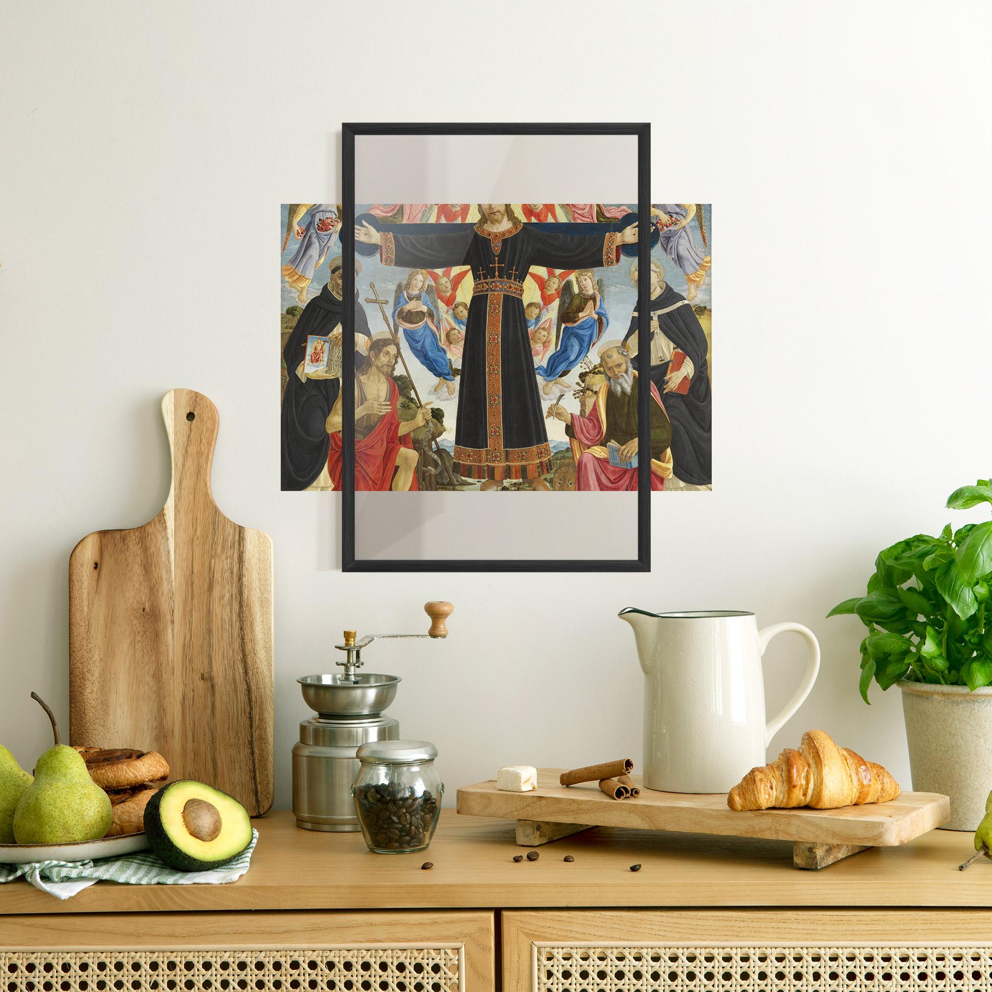 Keretezett Poszter Open Divine Arms mockup 8