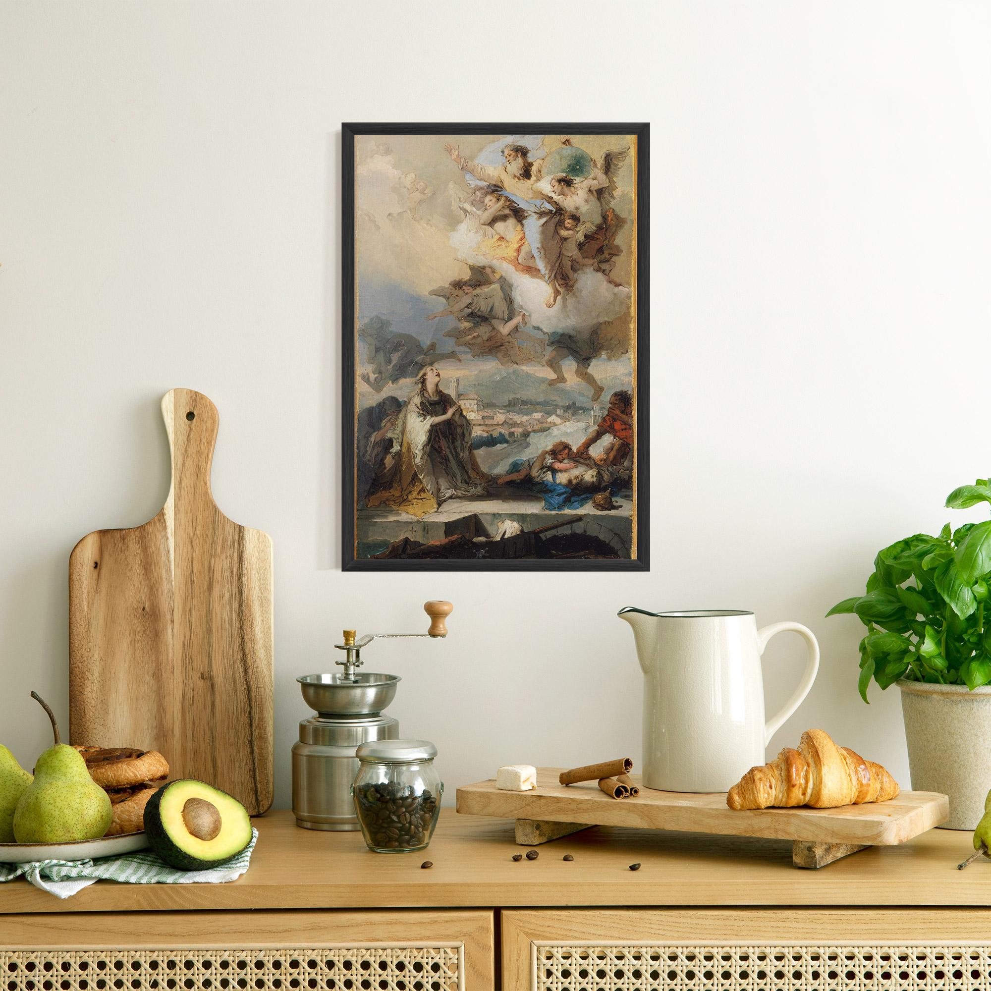 Keretezett Poszter Sky Angel Art mockup 8