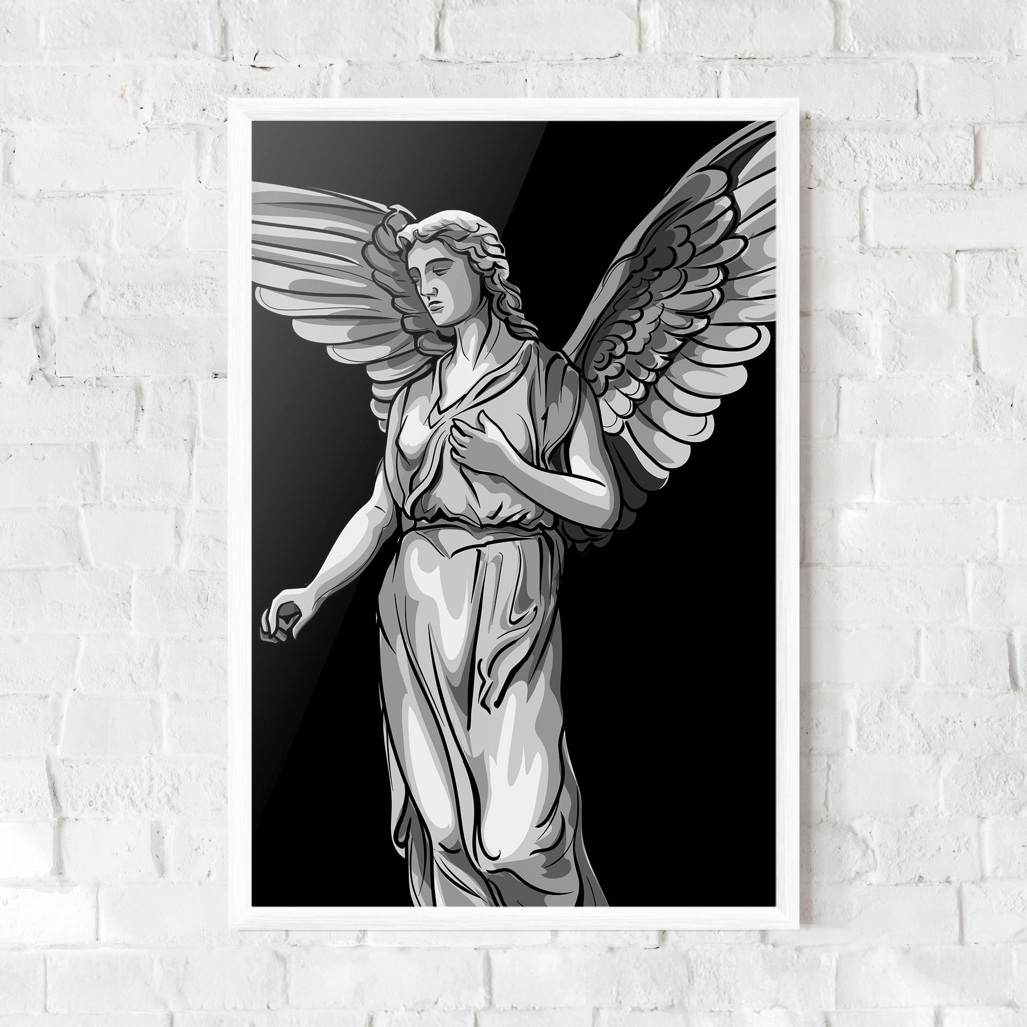 Keretezett Poszter Angel Hand mockup 0