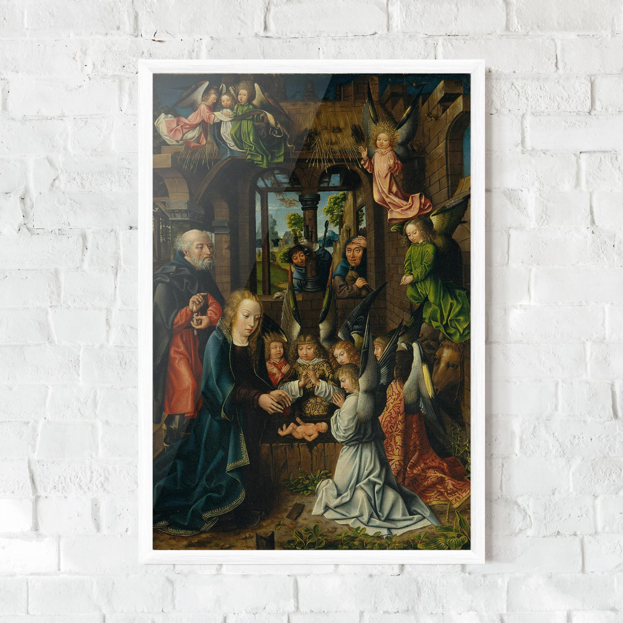 Keretezett Poszter Small Angels Praying mockup 0