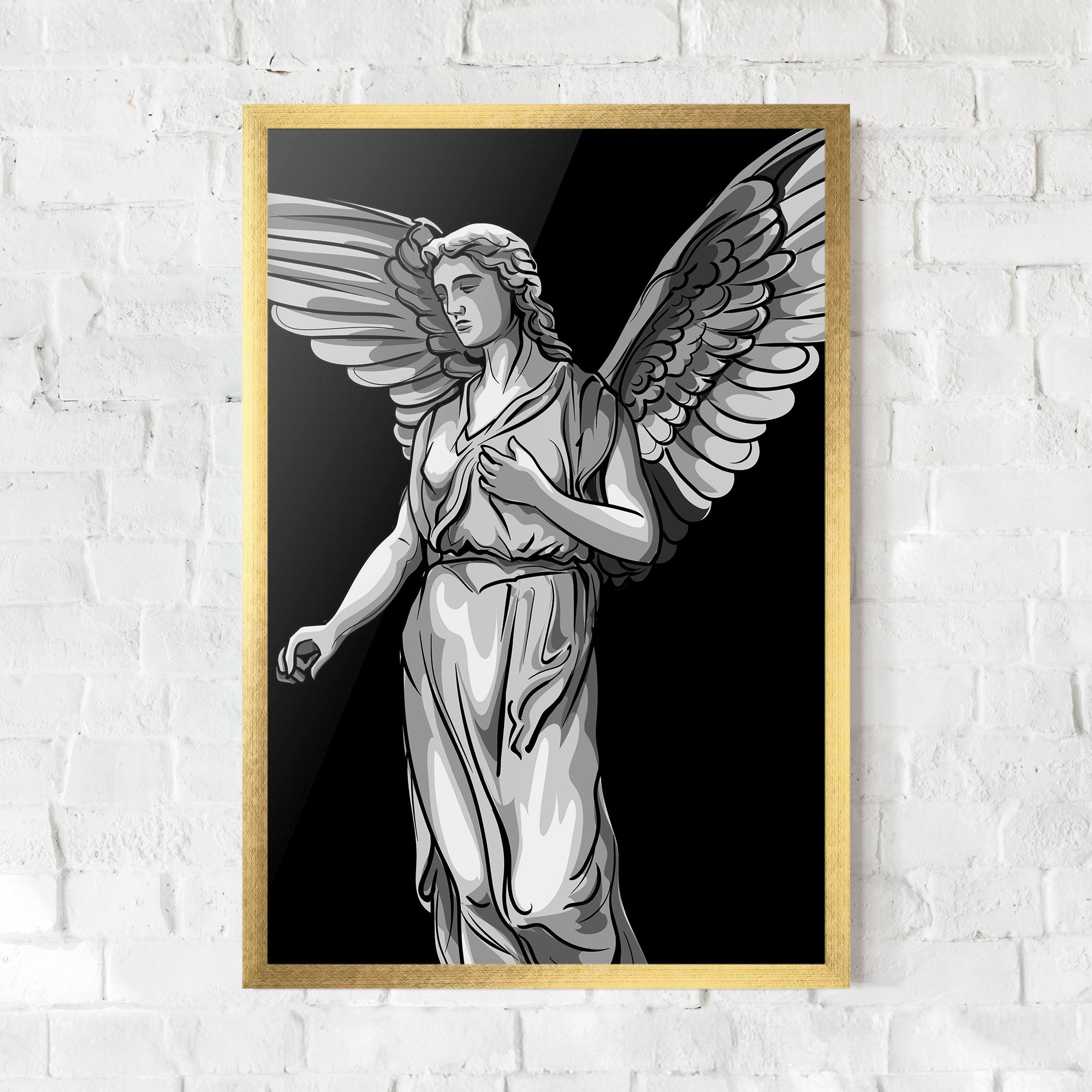 Keretezett Poszter Angel Hand mockup 0