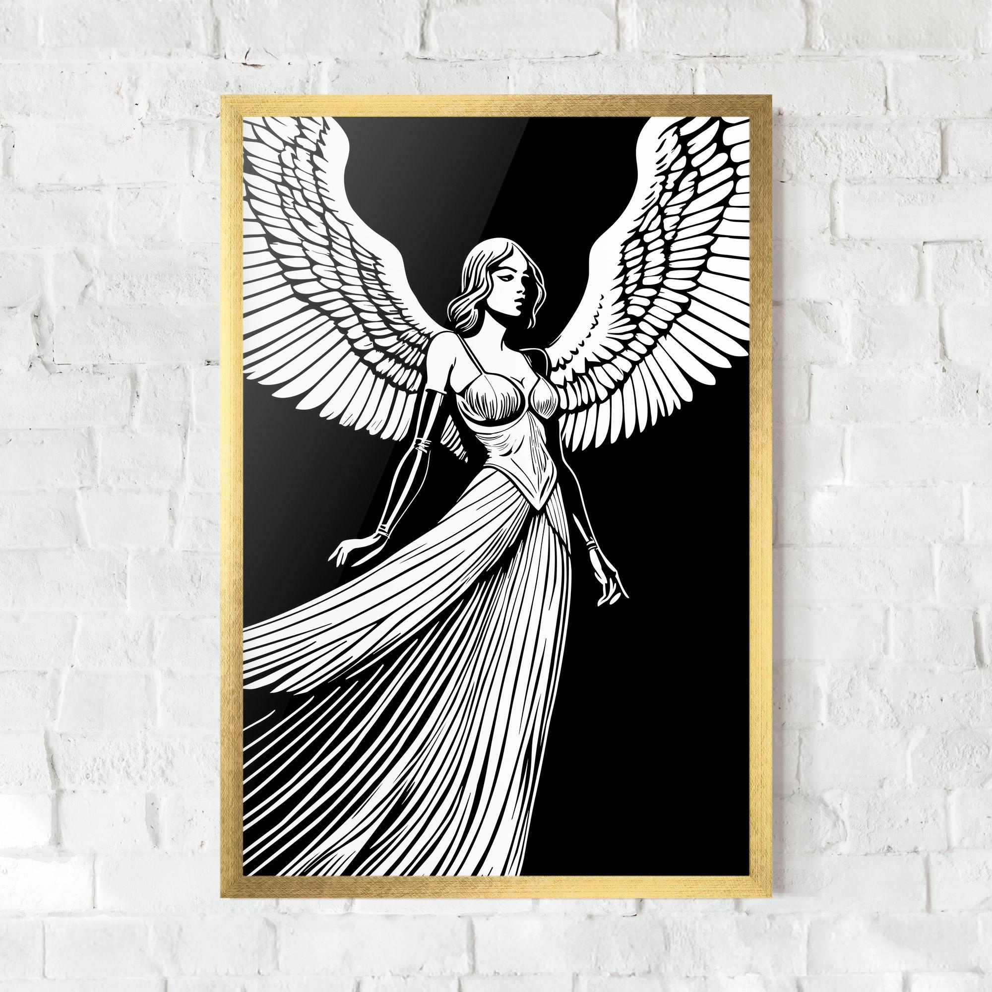 Keretezett Poszter Pretty Angel mockup 0