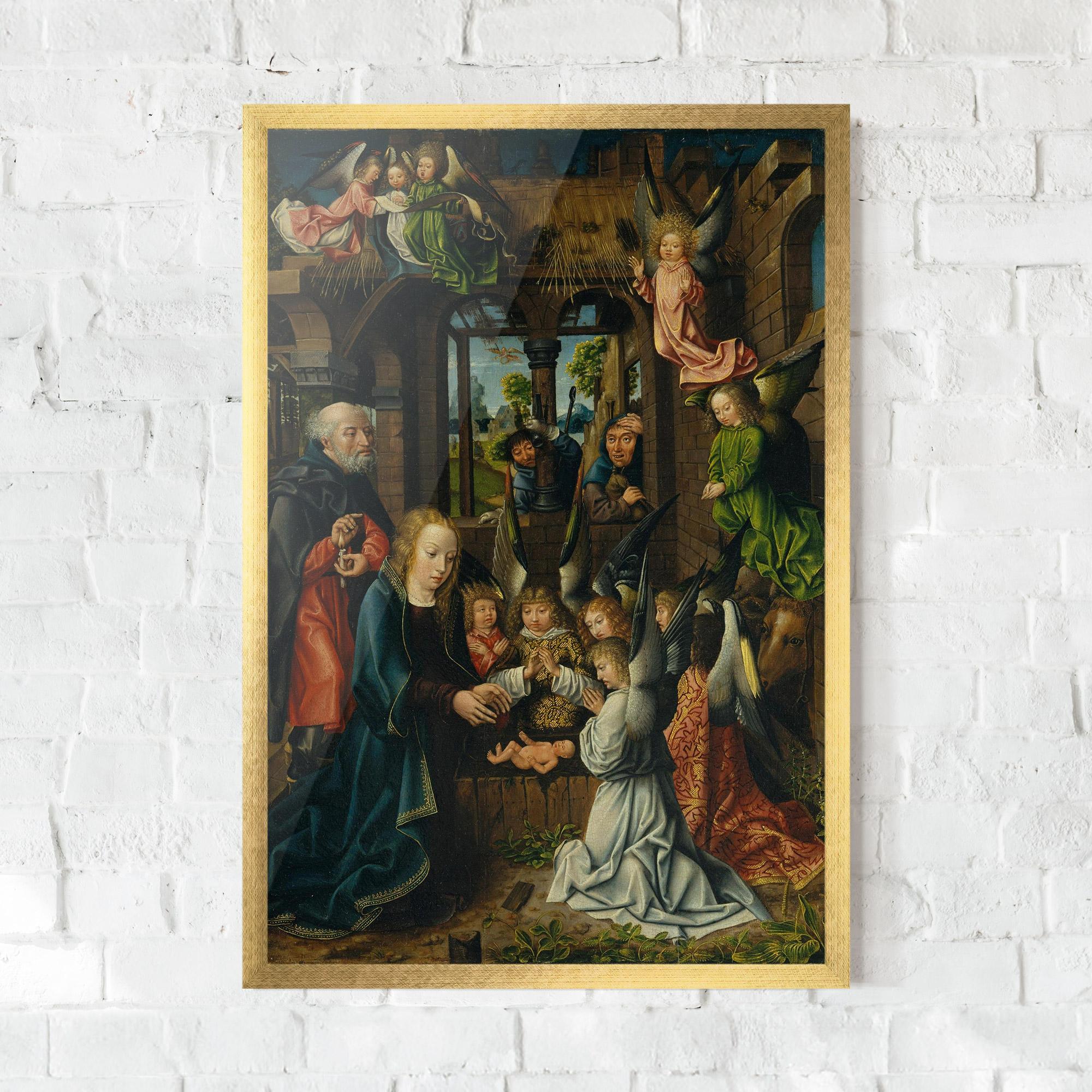 Keretezett Poszter Small Angels Praying mockup 0