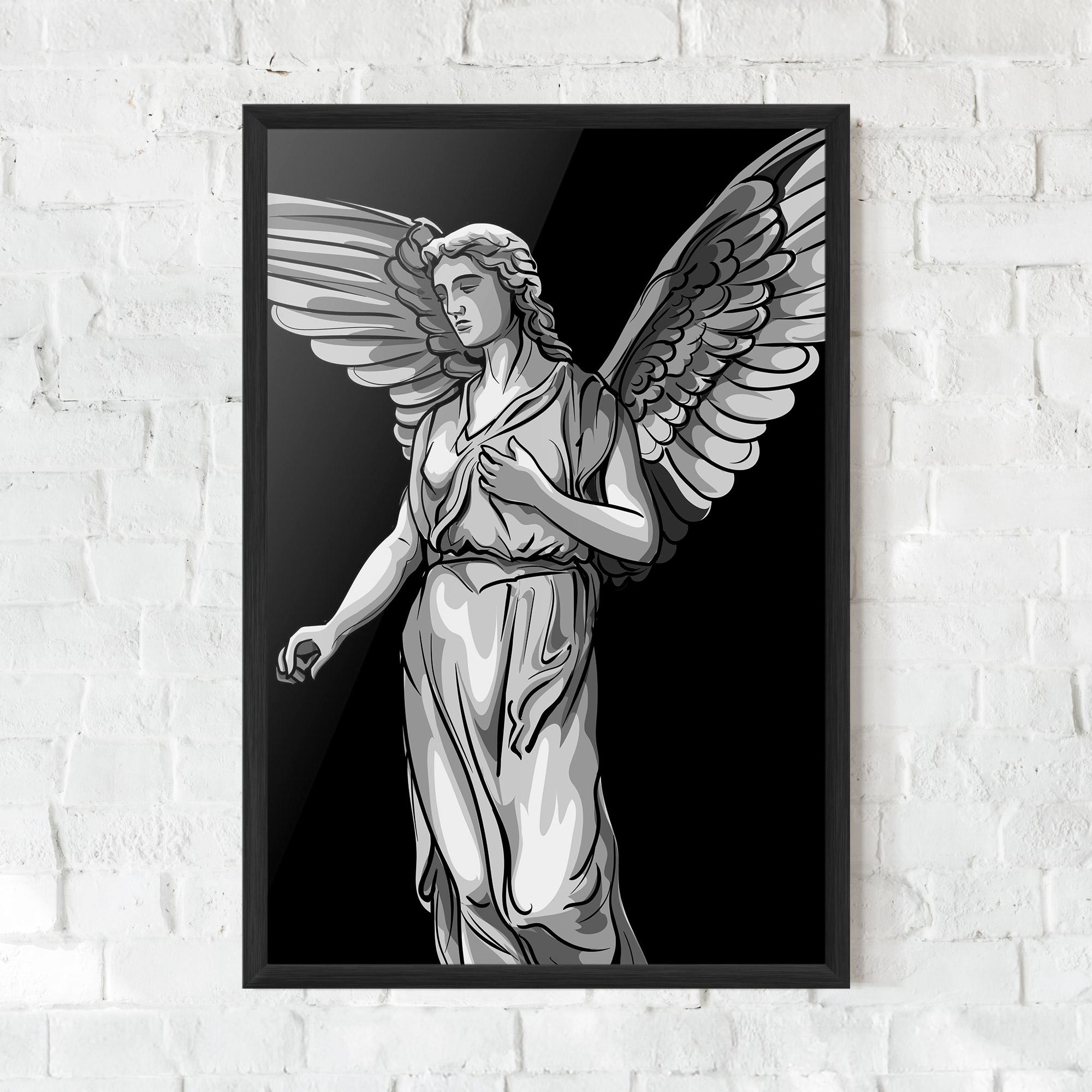 Keretezett Poszter Angel Hand mockup 0