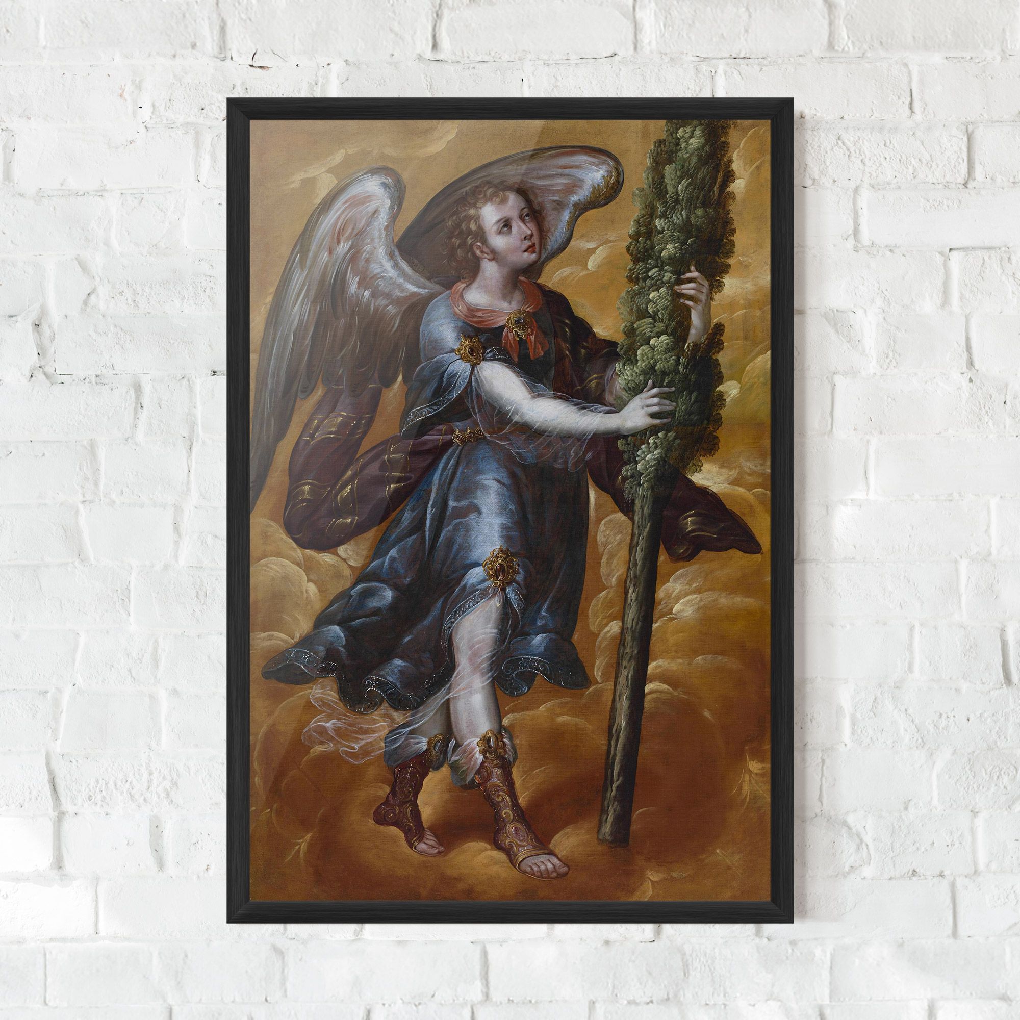 Angel Holding A Tree mockup 0
